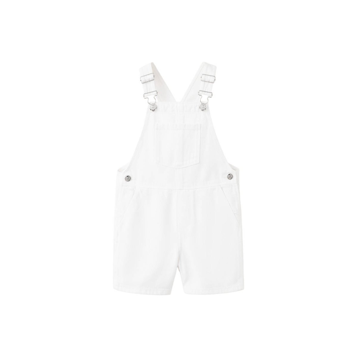 Salopette en jean avec poches blanc, MANGO BABY