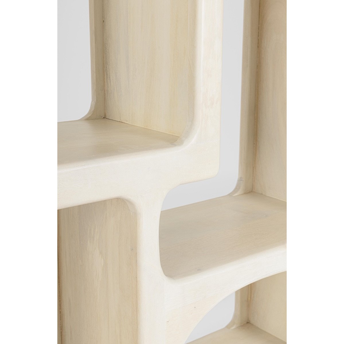 Etagère en bois de manguier avec niches - TATOOINE blanc, MATHI DESIGN