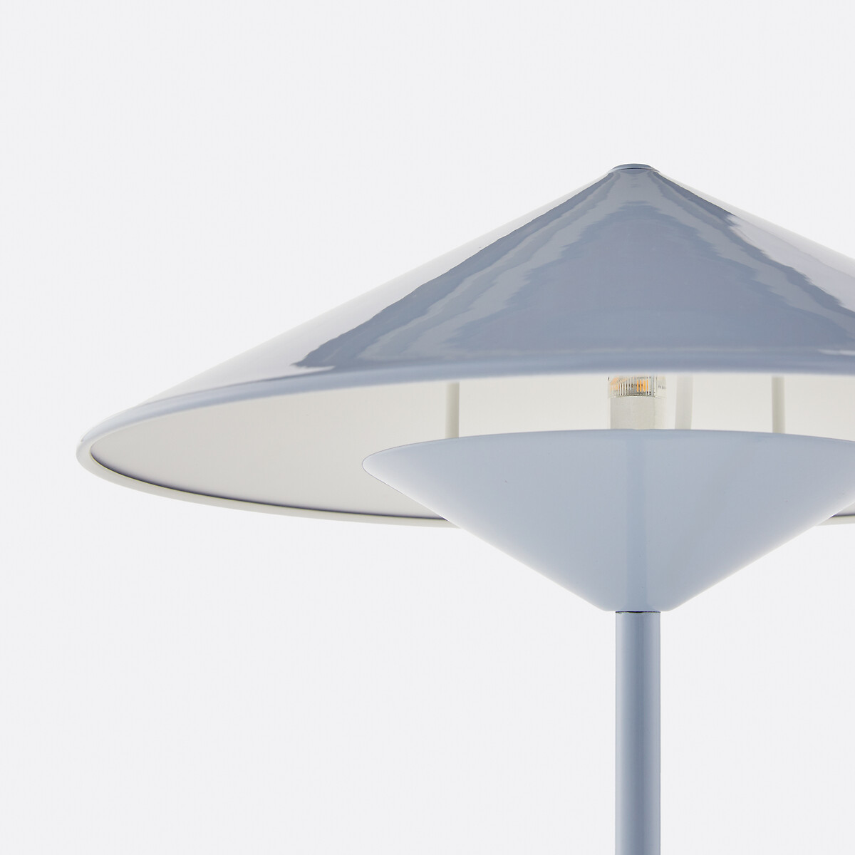 Tischlampe aus Metall Eisen H42 cm, Coney hellblau, LA REDOUTE INTERIEURS