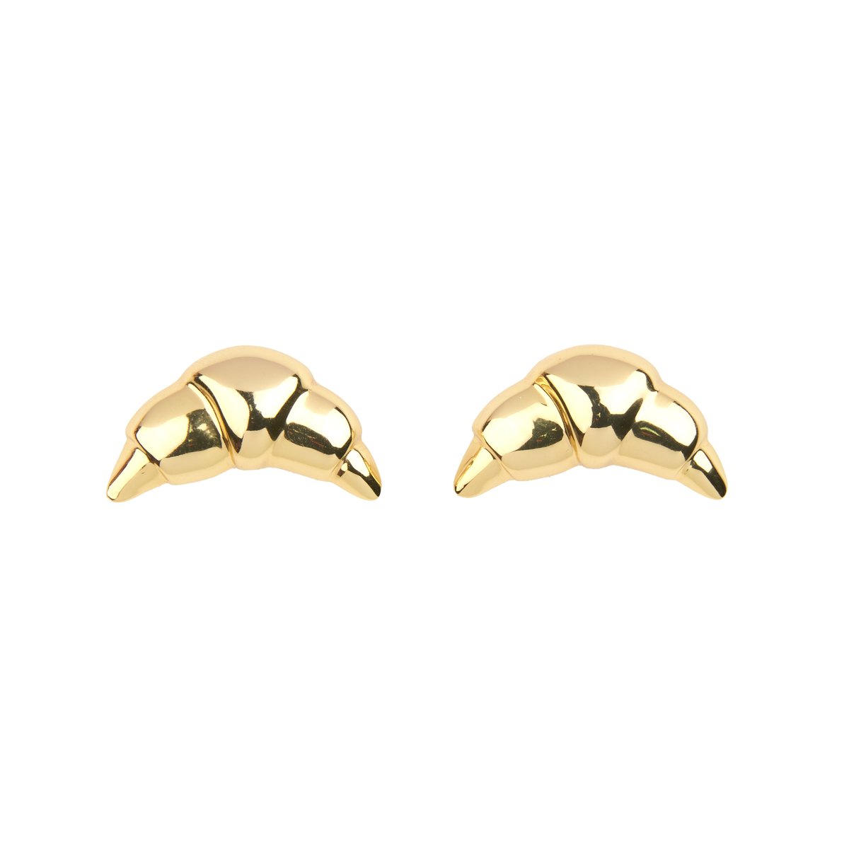Boucles d'oreilles CROISSANT doré, COUCOU SUZETTE