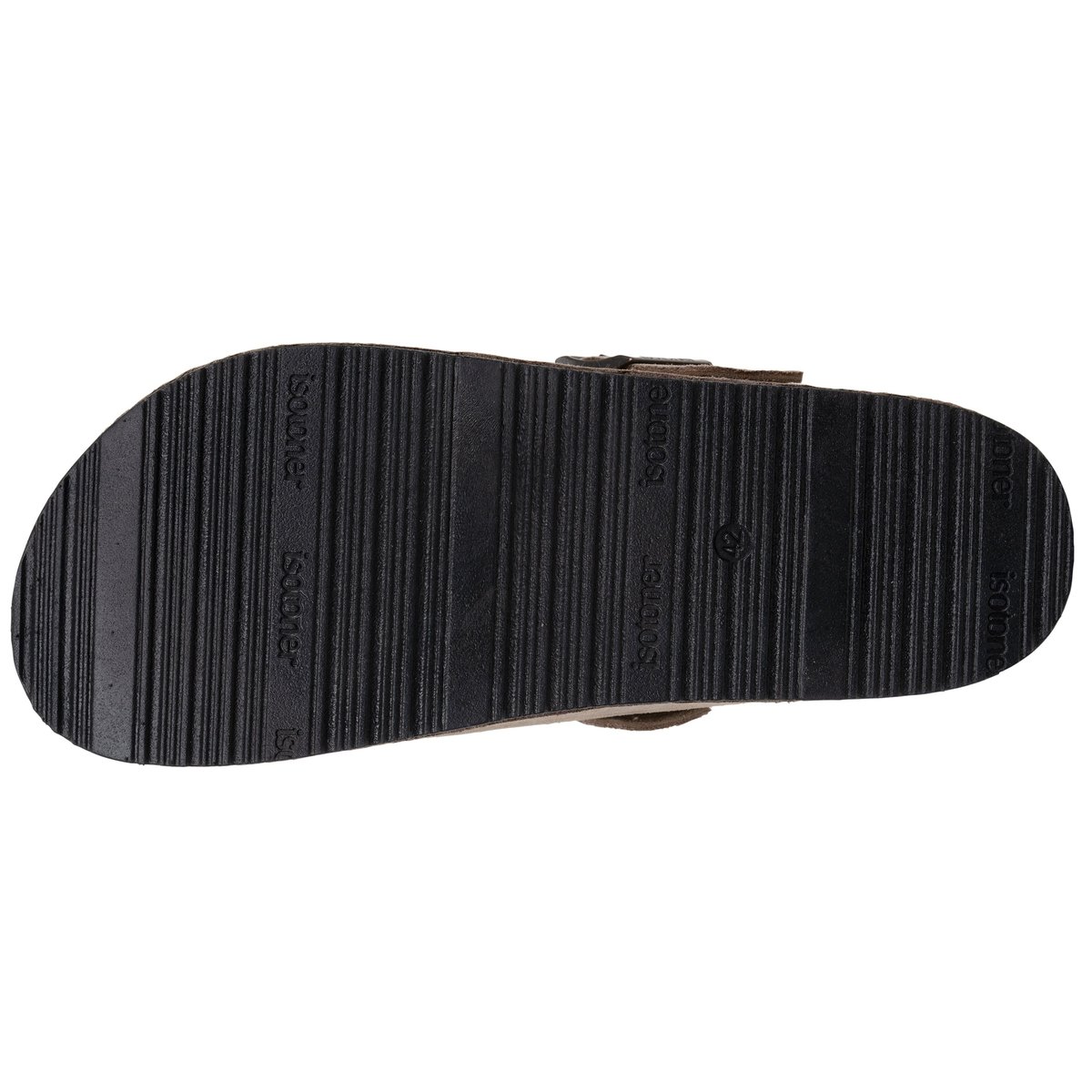 Sabots semelle intérieure cuir extra-flex - patch talon confort beige, ISOTONER