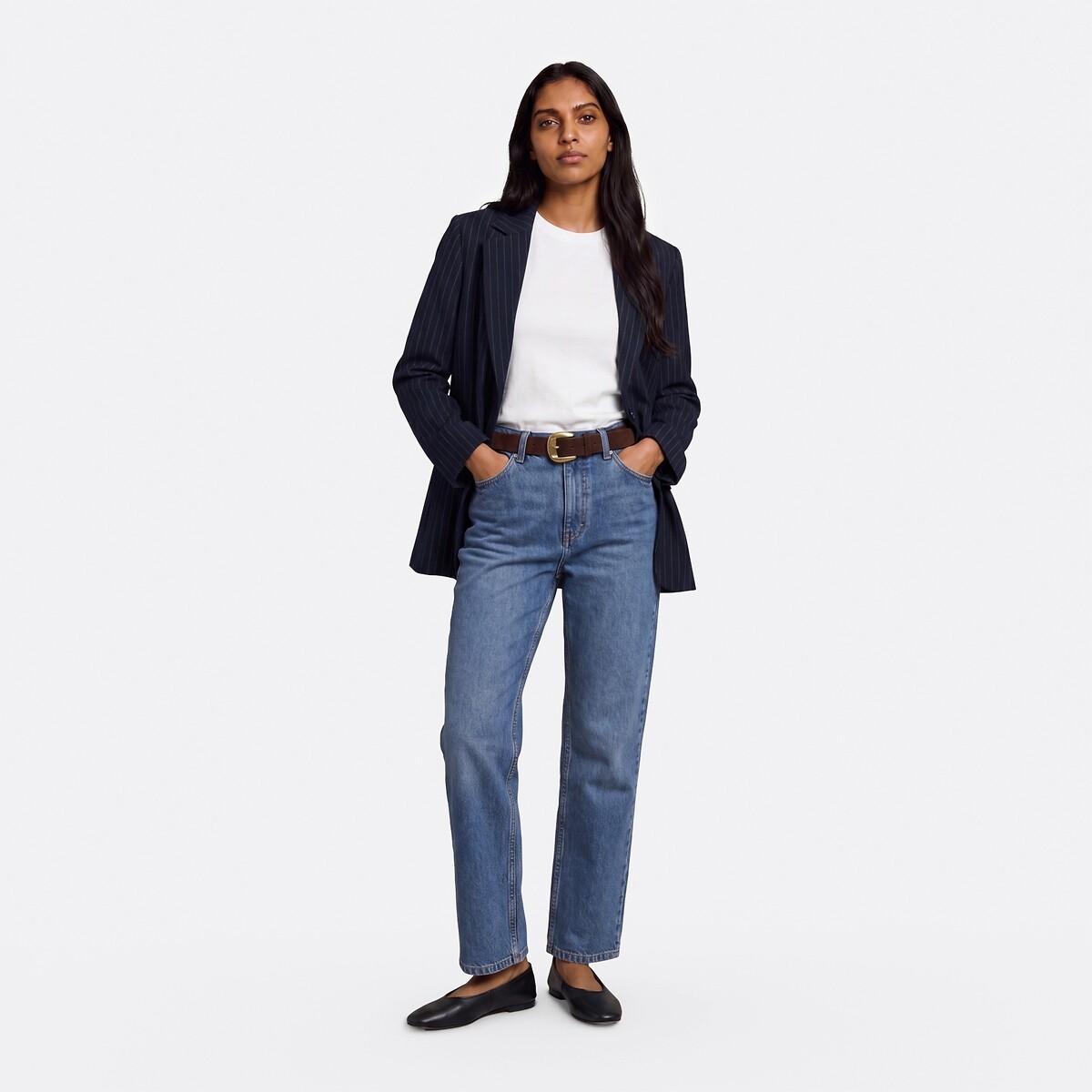 Jean droit taille standard bleu stone, LA REDOUTE COLLECTIONS