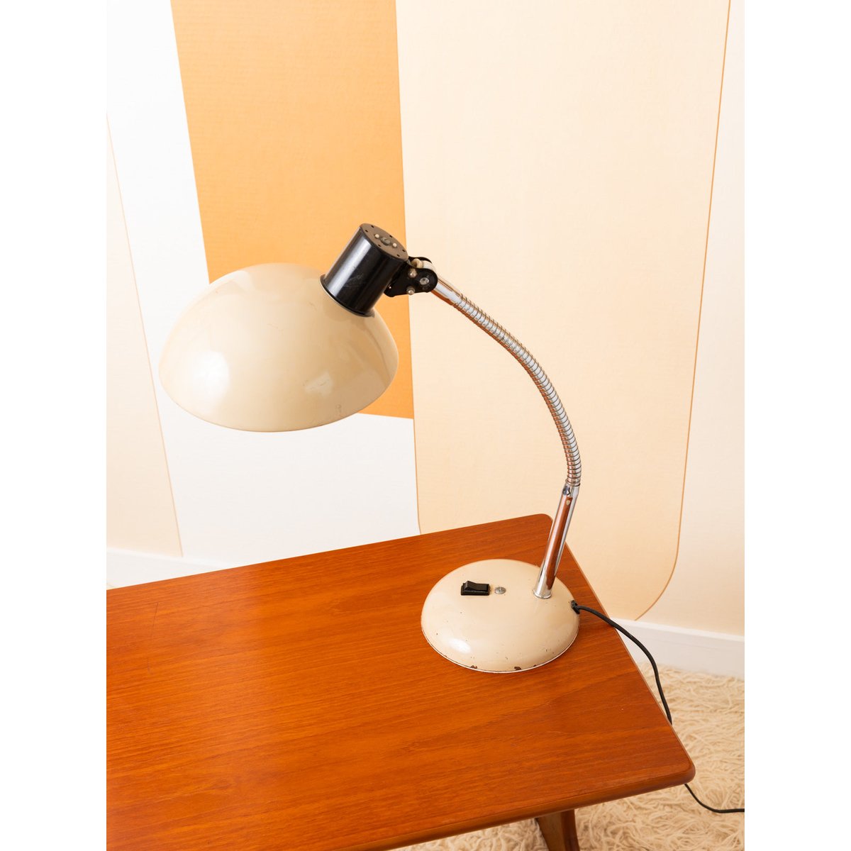 Lampe de bureau Sarlam industrielle Julia N°1066 - Bon état beige, DEBONGOUT