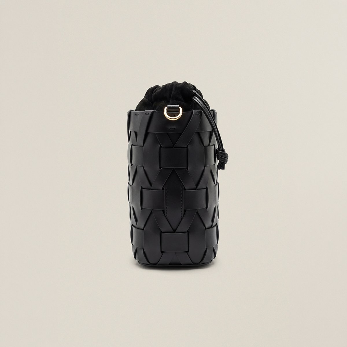 Sac seau cuir CECCO noir, BENOA