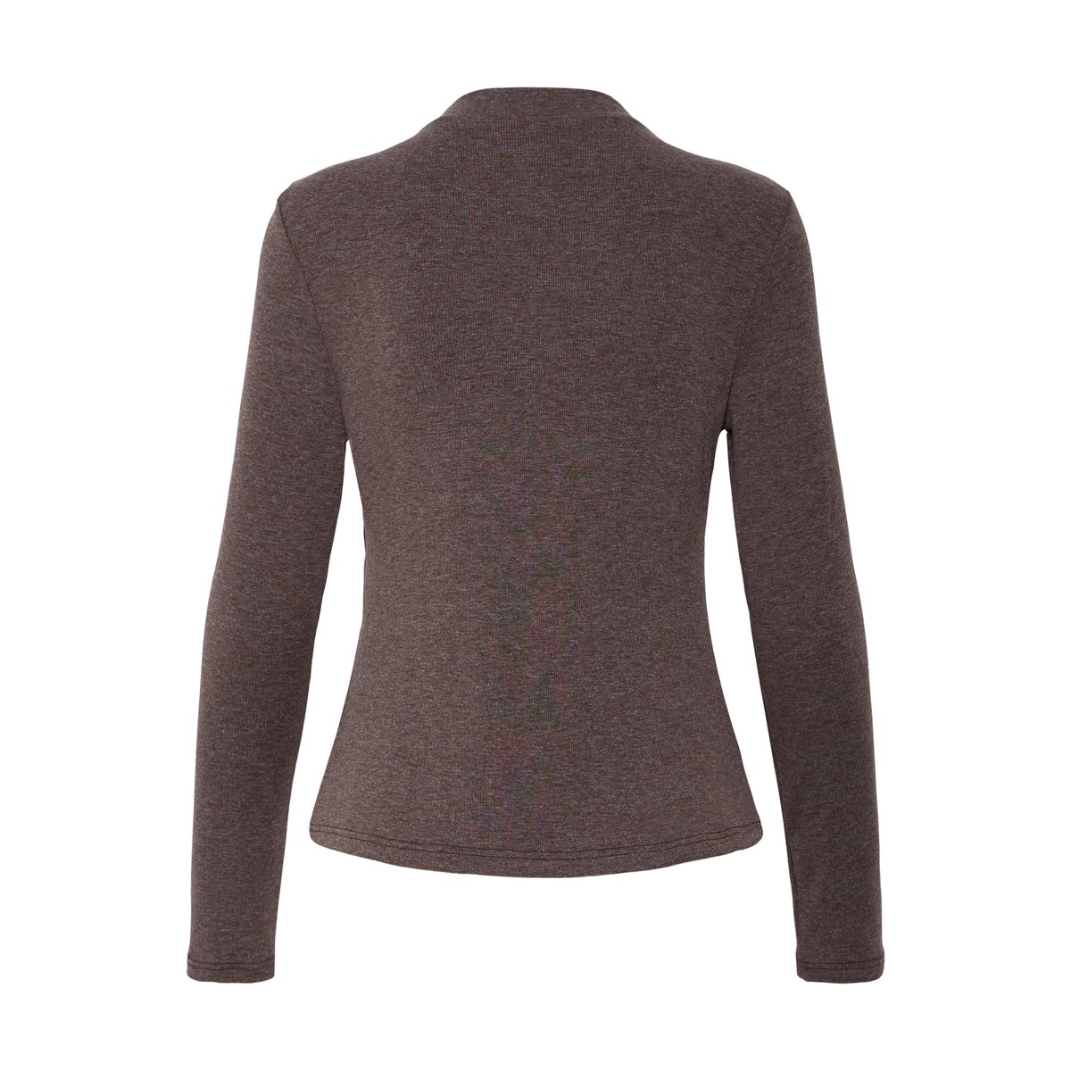 T-shirt à manches longues marron java melange, B.YOUNG