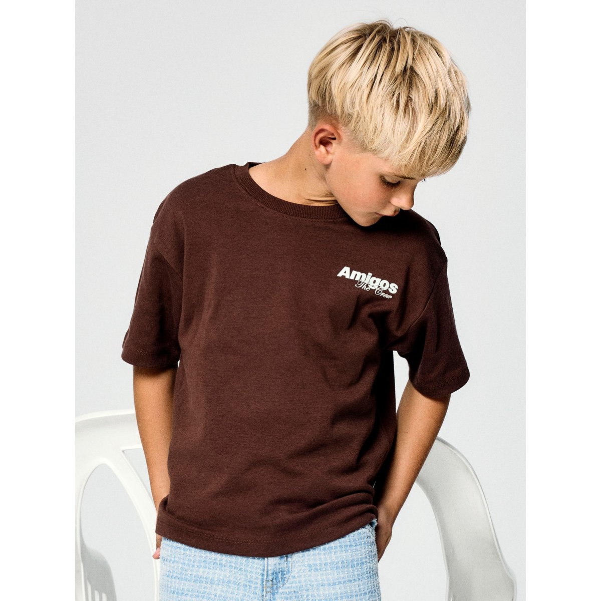 T-Shirt chestnut, NAME IT