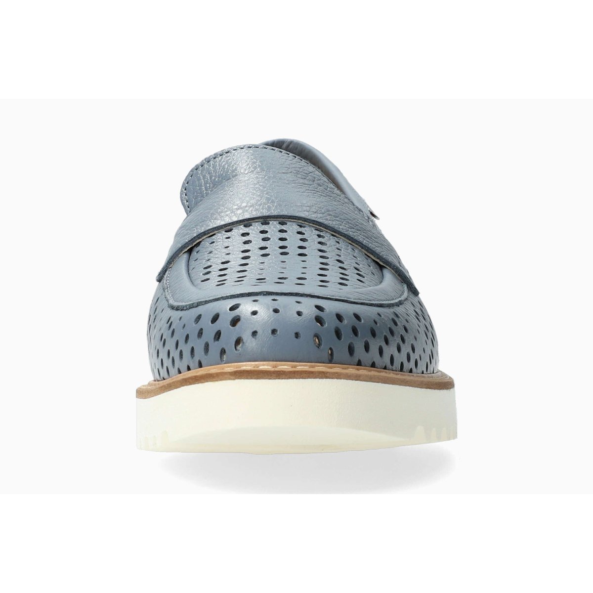 Mocassins en cuir STESSY PERF bleu foncé 5144, MEPHISTO