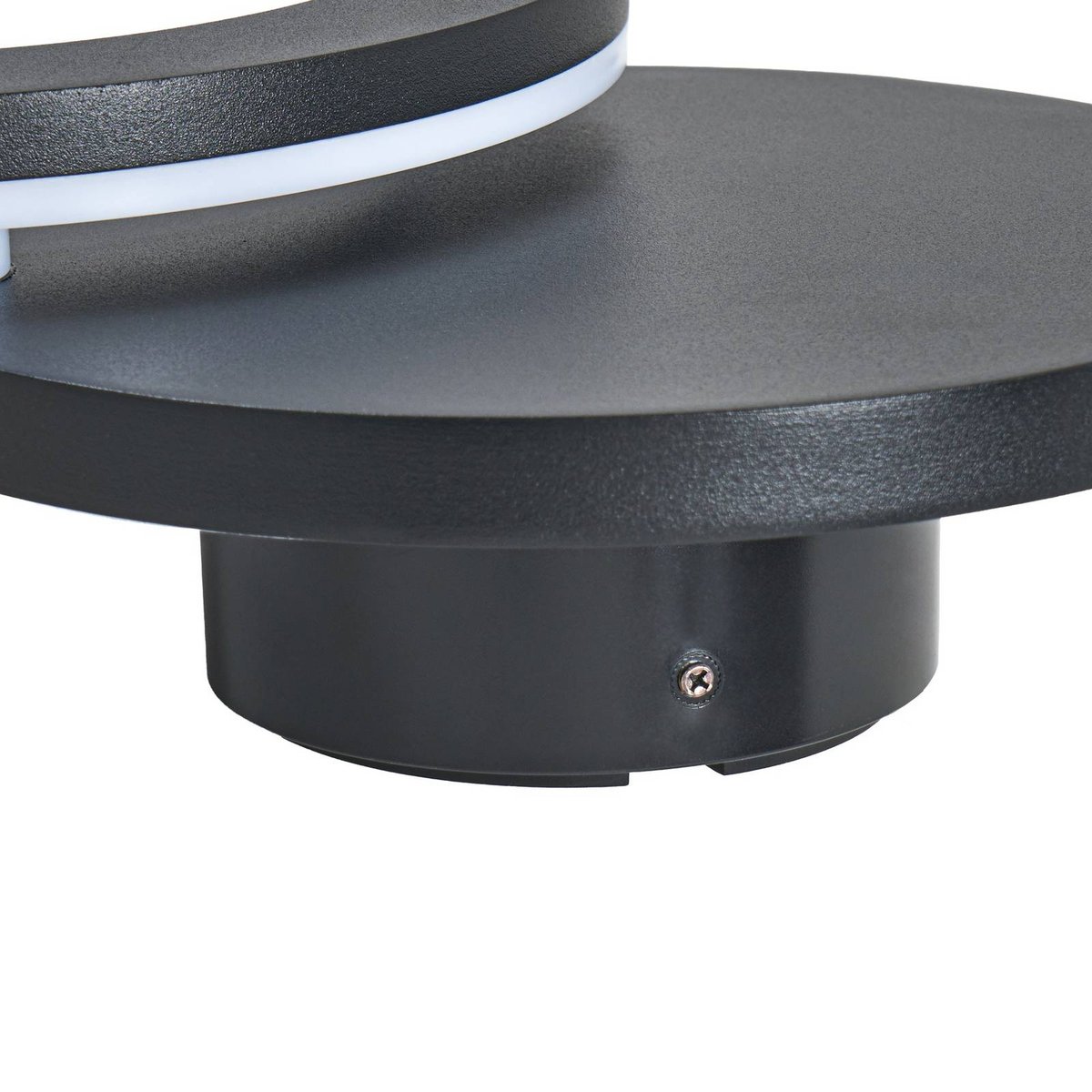 Applique extérieure en aluminium moderneLED noir, LINDBY