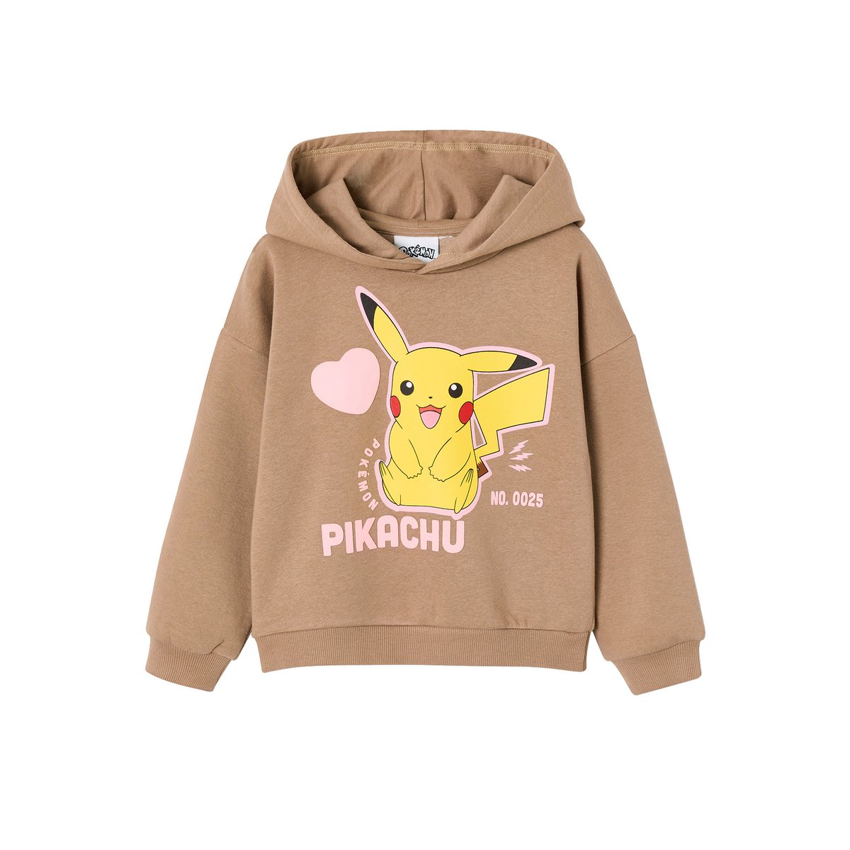 Sweat à capuche Pikachu POKEMON noisette, VERTBAUDET