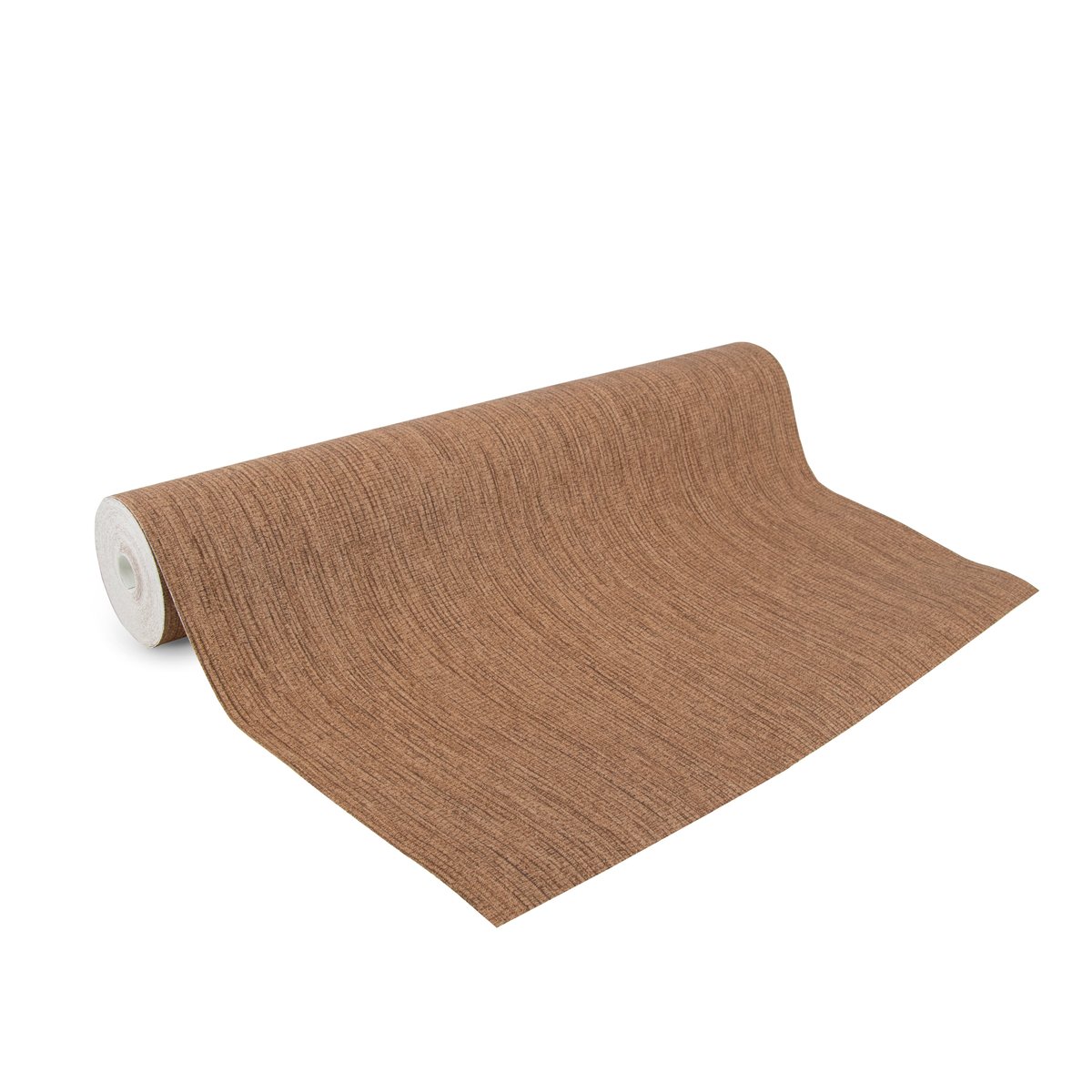 Papier peint Effet tissage structuré soyeux caramel terracotta, BOUTIQUE