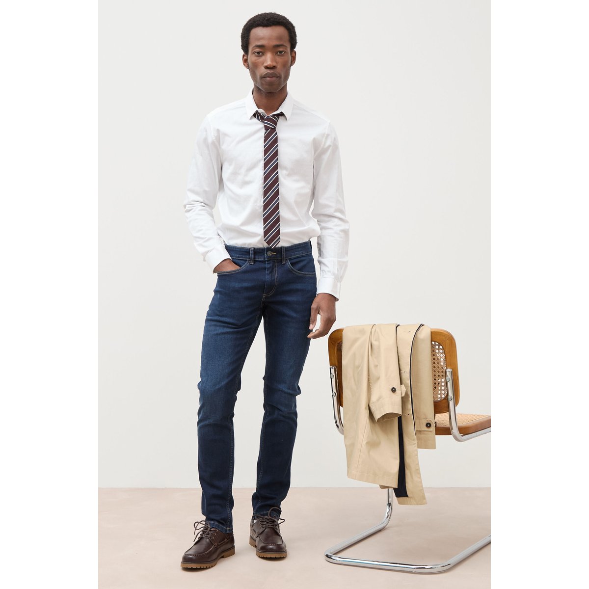 Jeans slim denim brut, BONOBO