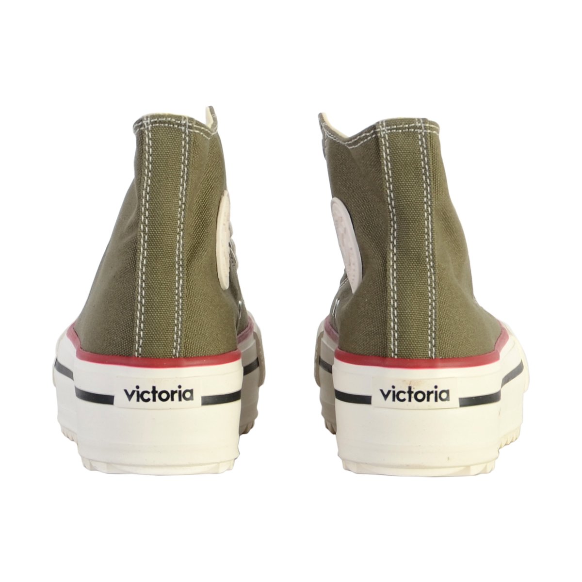 Basket Montante 1 061101 Blanc kaki, VICTORIA