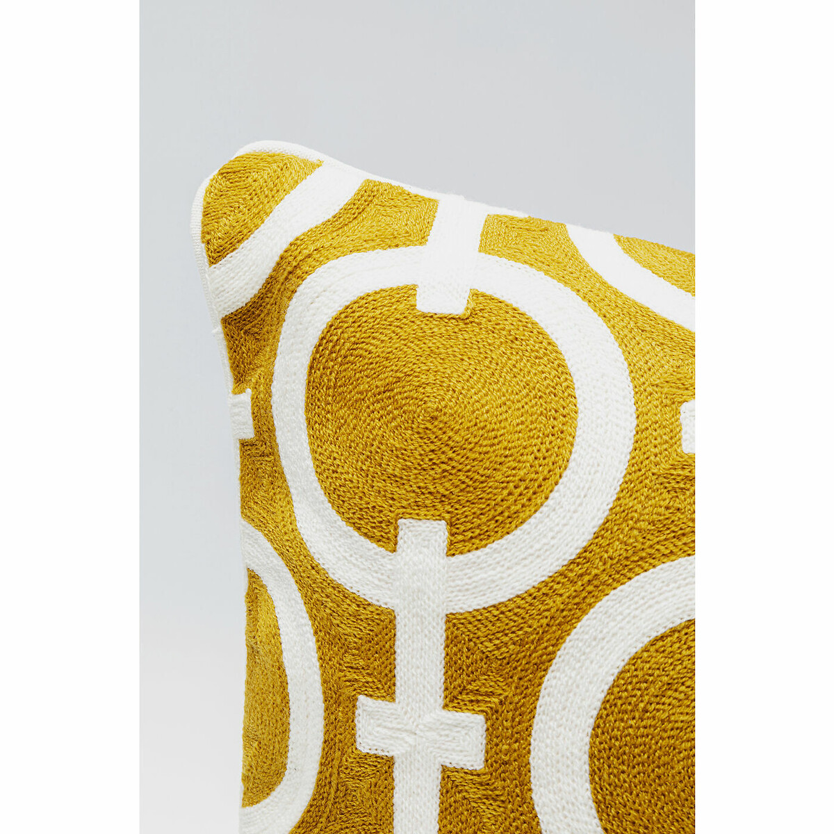 Coussin Catena Chain 50x50cm jaune, KARE DESIGN