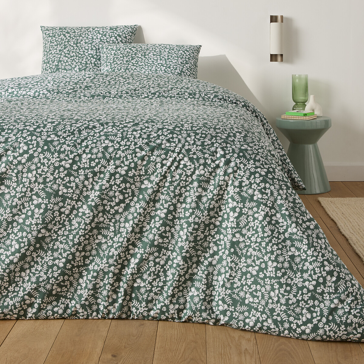 Parure de lit en coton, taie carrée, Glynis imprimé floral, LA REDOUTE INTERIEURS