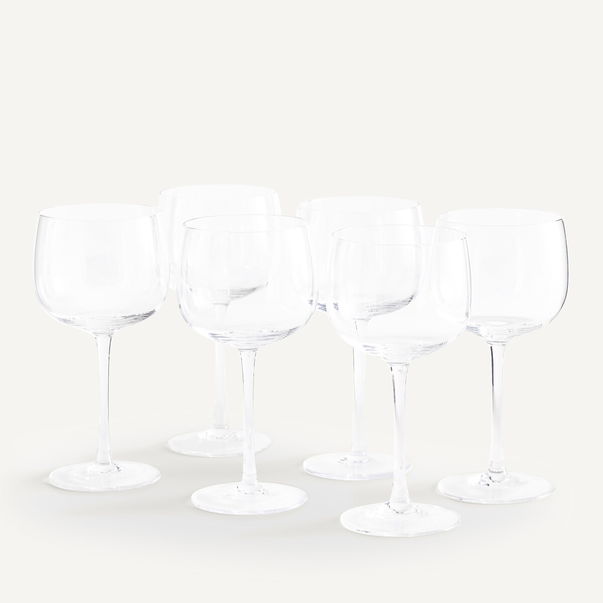 Lot de 6 verres à vin, Reggia transparent, AM.PM