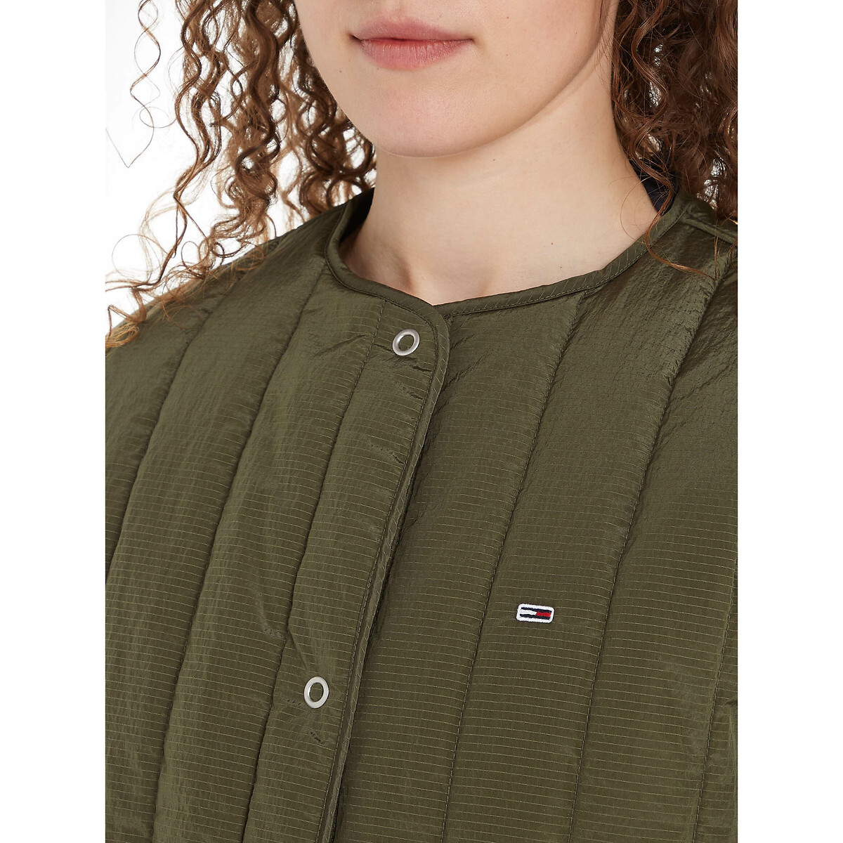 Quilted Jacket khaki, TOMMY JEANS