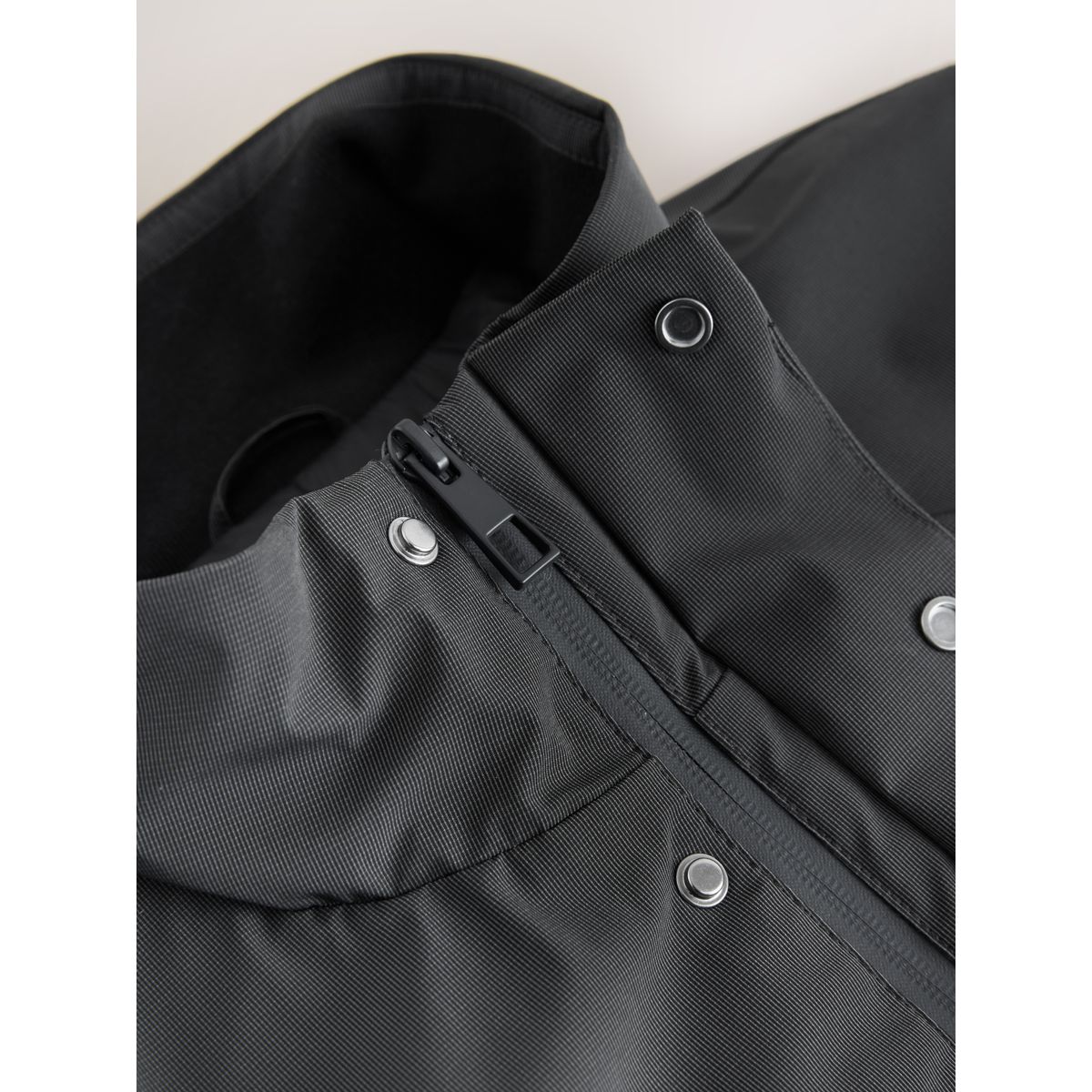 Manteau matelassé imperméable à col cheminée gris anthracite, NEXT