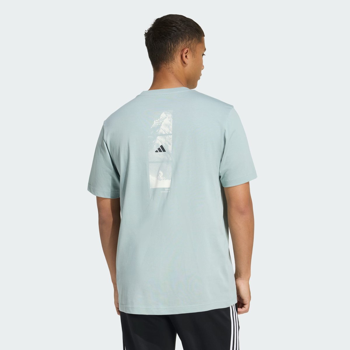 Outdoor Mountain Biking Graphic T-Shirt wonder sage, ADIDAS SPORTSWEAR