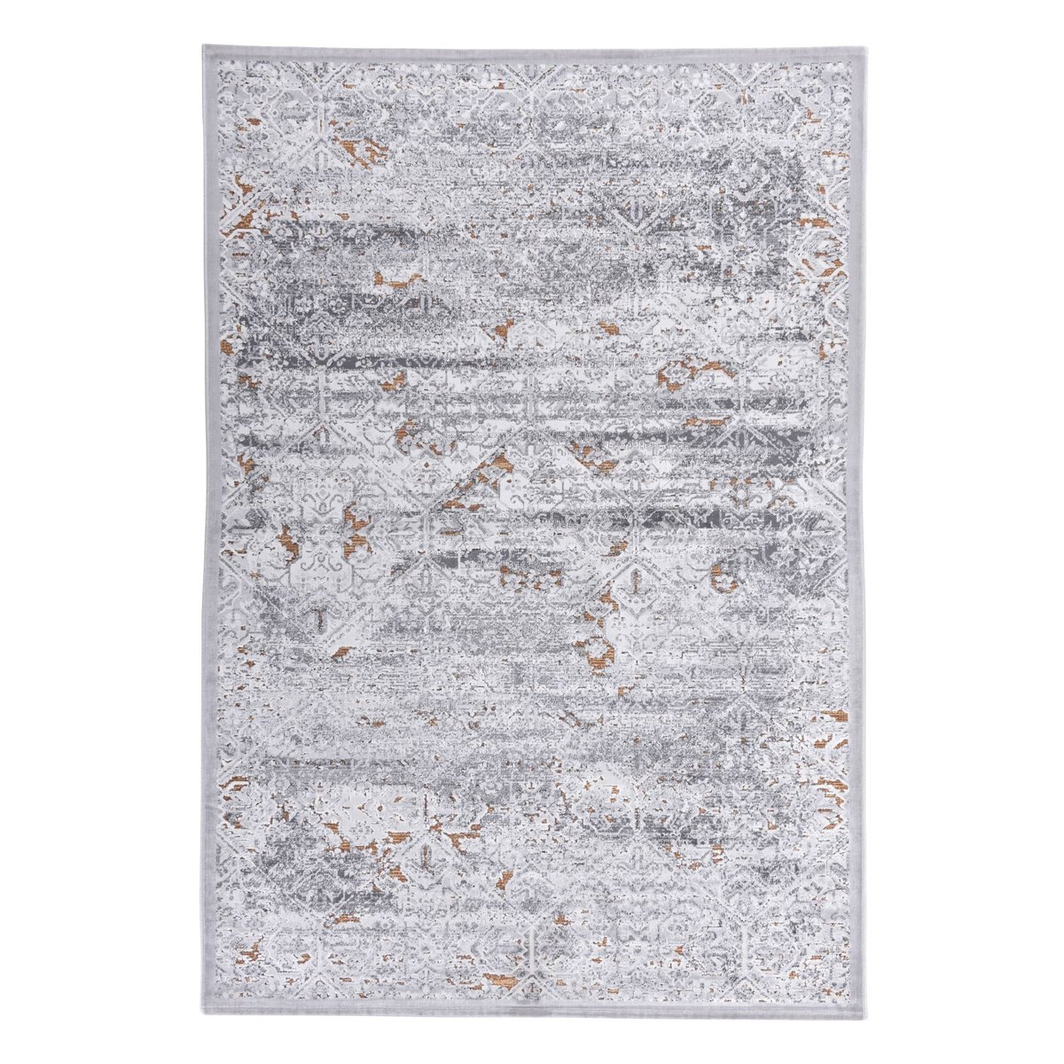 Tapis tissé en polyester et viscose - ORELIA or, GINO FALCONE