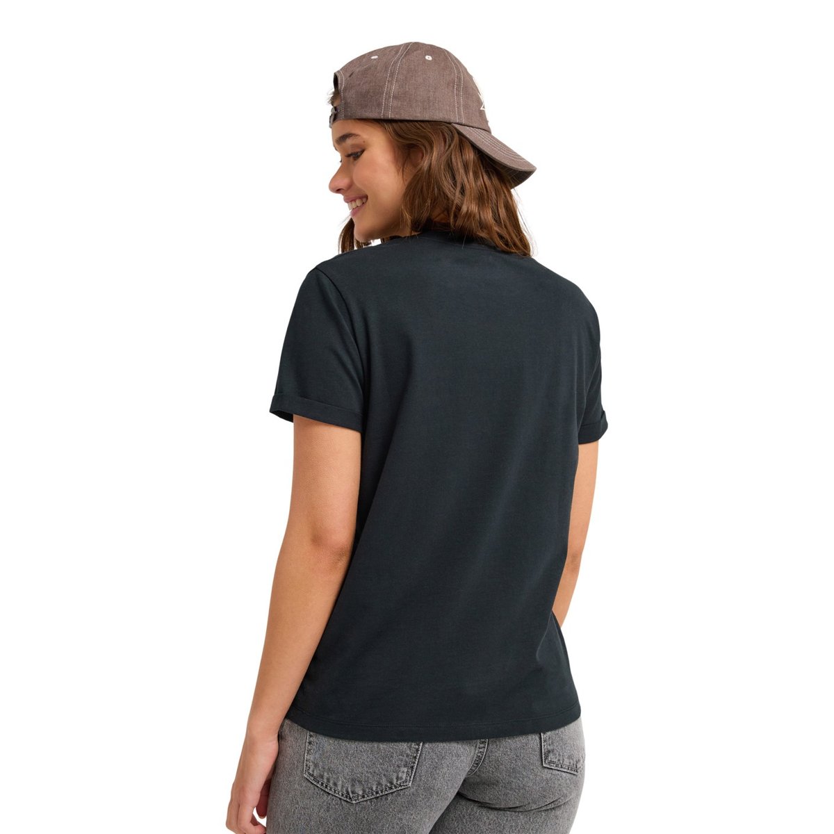 T-Shirt, manches courtes, col rond, . noir anthracite, ROXY