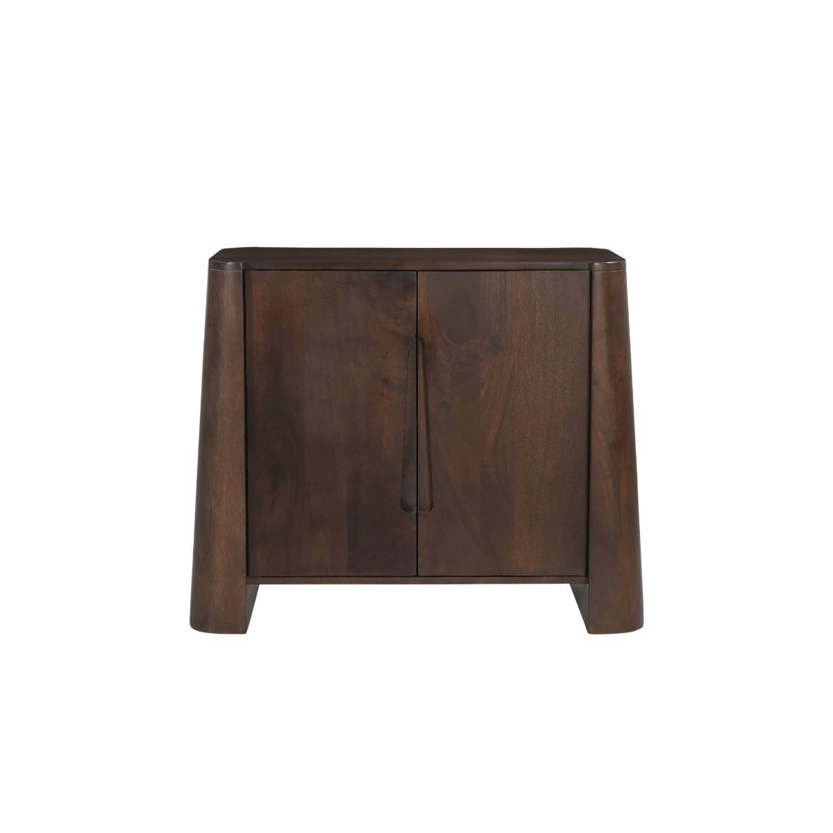 Meuble sous vasque en bois de manguier LIRIEL bois foncé, MADE IN MEUBLES