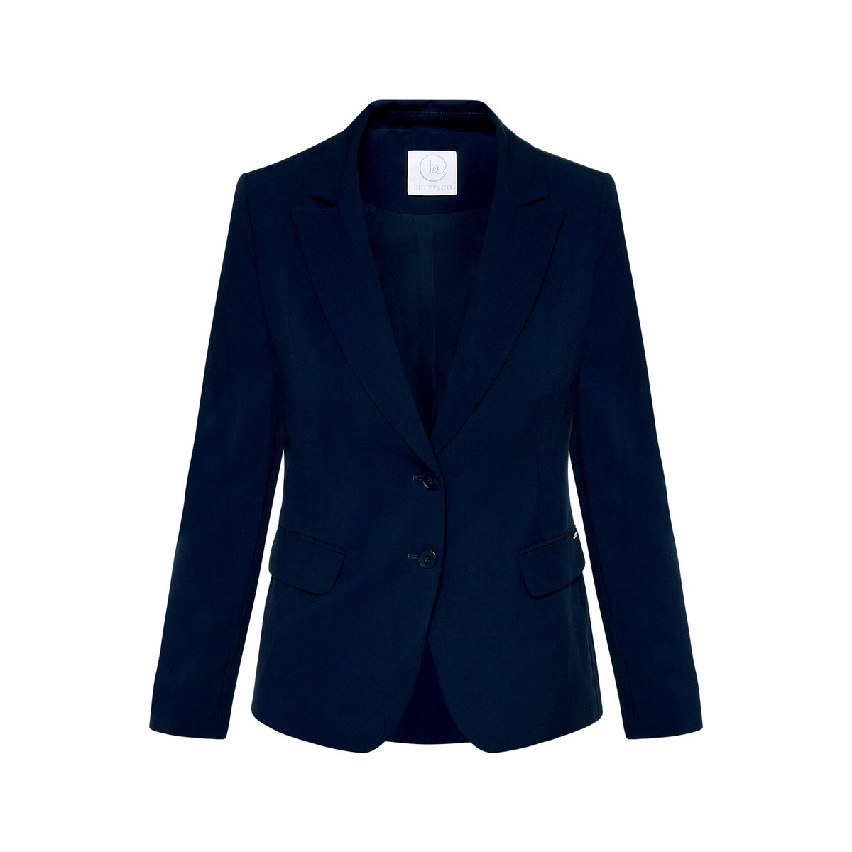 Blazer classique à poches navy blue, BETTY & CO