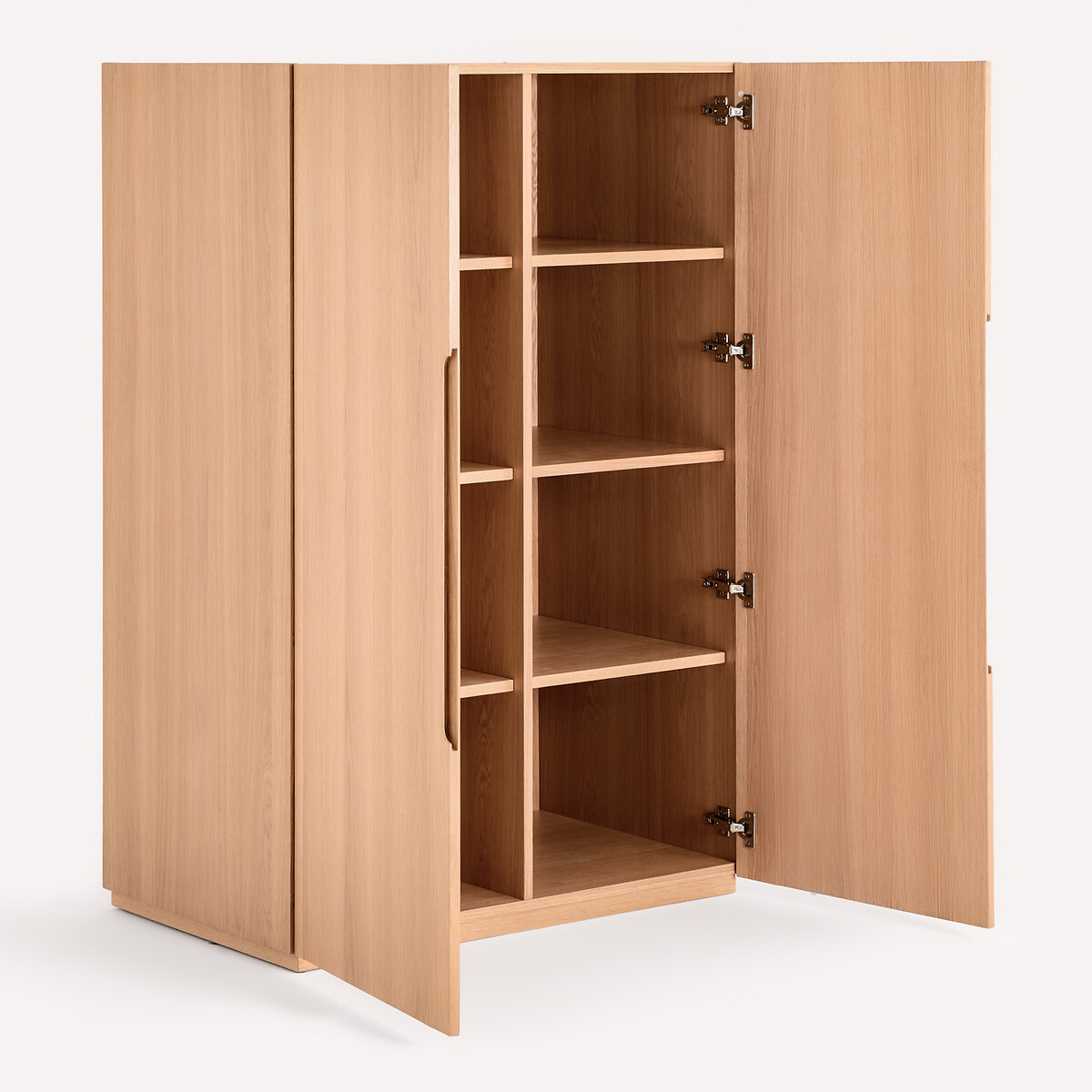 Armario con estantes para vestidor modular, chapa de roble, EVORIA natural, AM.PM