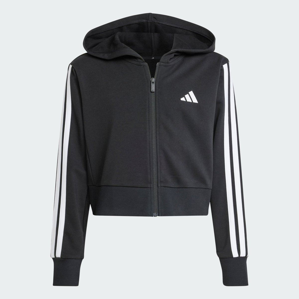 Veste À Capuche Entièrement Zippée Essentials Enfants Veste À Capuche Entièrement Zippée Essentials Enfants black / white, ADIDAS SPORTSWEAR