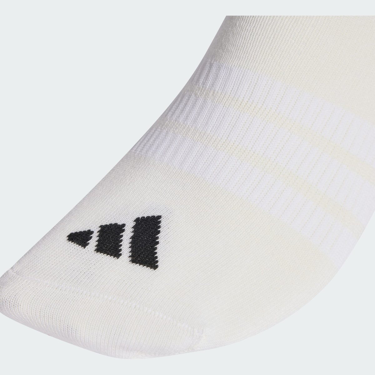 Lot de 3 paires de socquettes invisibles fines white / white / black, adidas Performance