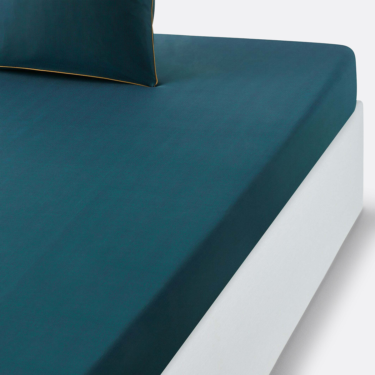 Drap housse percale de coton Izumi imprimé bleu, LA REDOUTE INTERIEURS