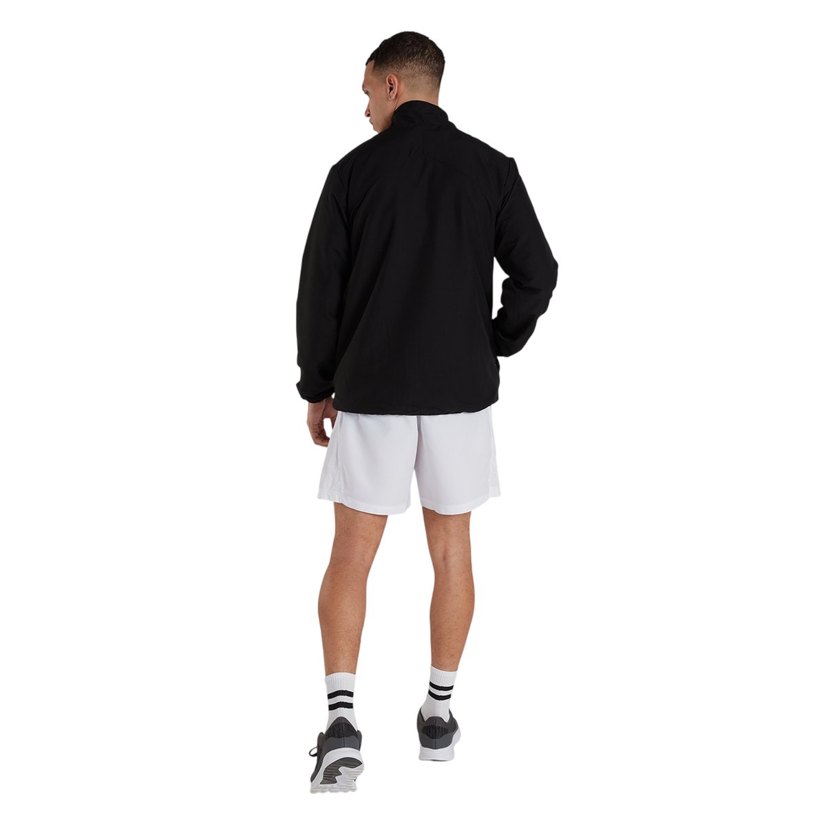 Veste de survêtement à col montant motif/style logo CLUB noir, SPEEDO