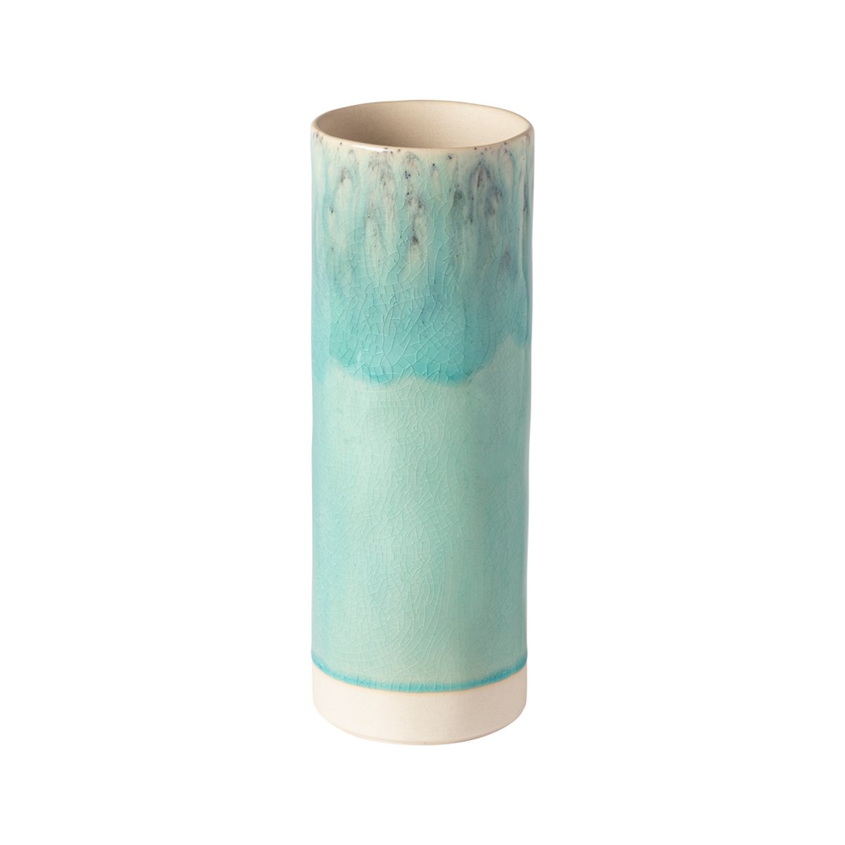 Vase Cylindrique En Grès, Madeira bleu, COSTA NOVA