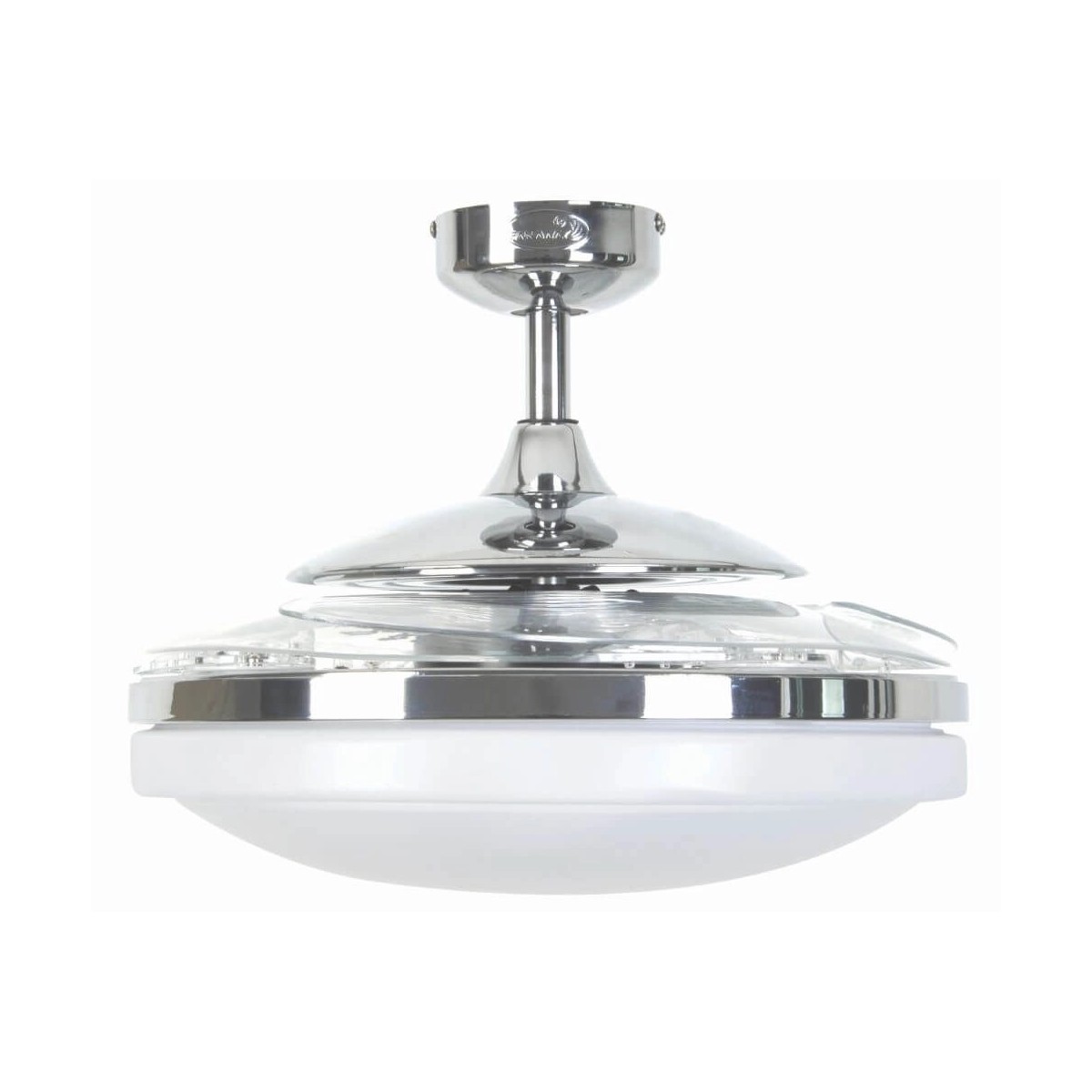 Ventilateur plafond EVO gris - transparent, BOUTICA-DESIGN