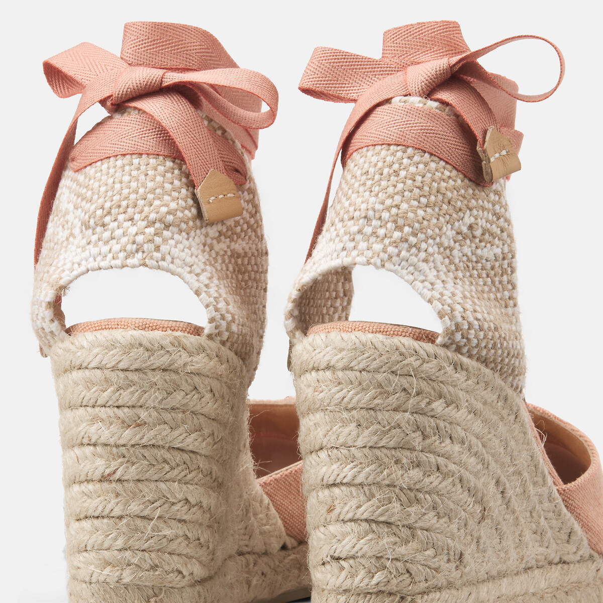Espadrilles compensées Carina peche, CASTANER