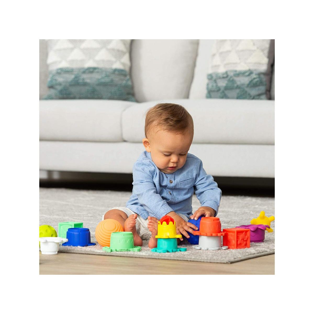 Coffret sensoriel multicolore, INFANTINO