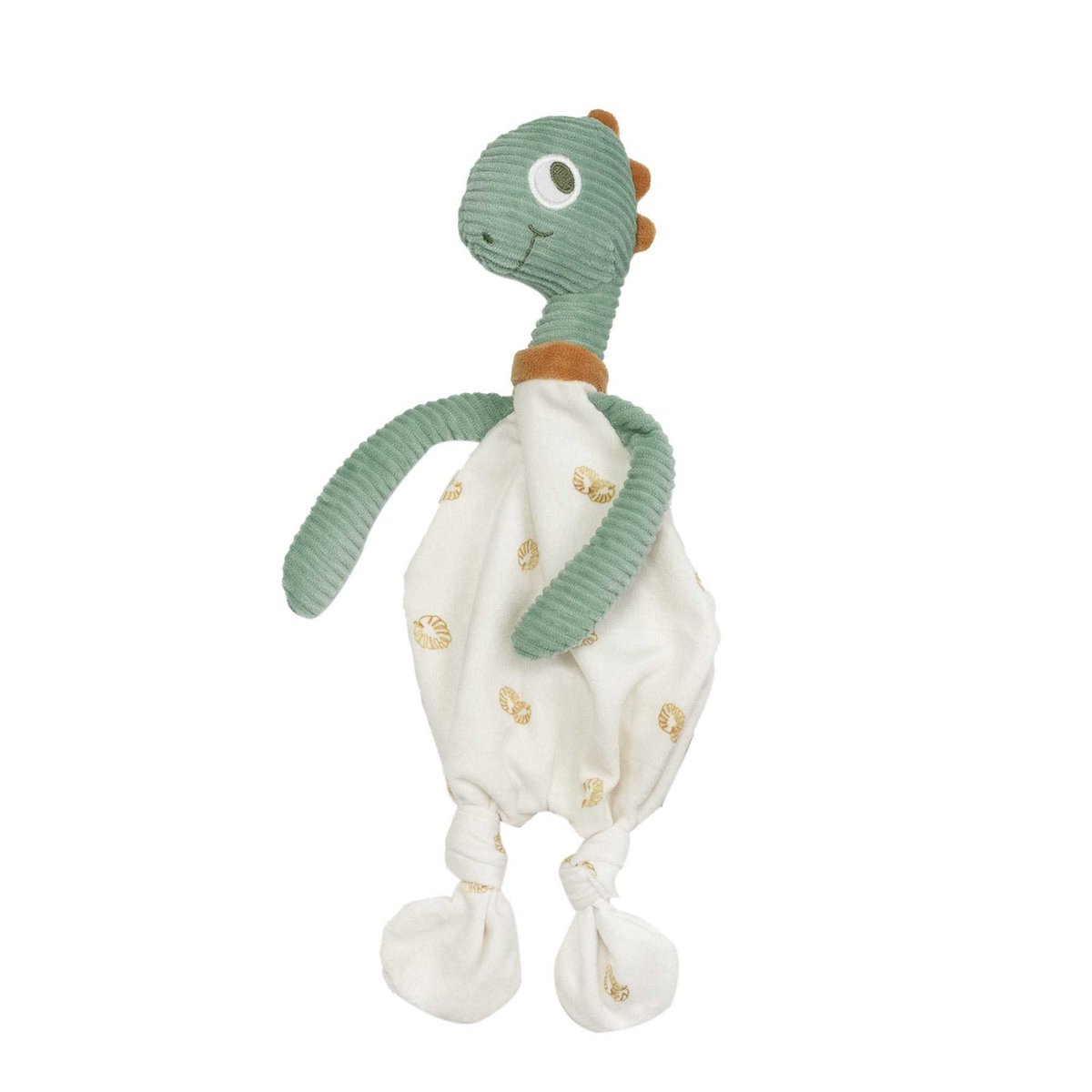 Doudou mouchoir dinosaure vert, TROIS KILOS SEPT