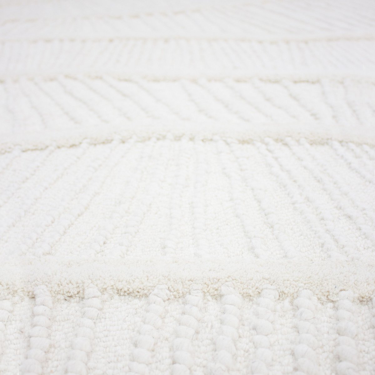 Tapis en laine VAGUES blanc, FLAIR RUGS