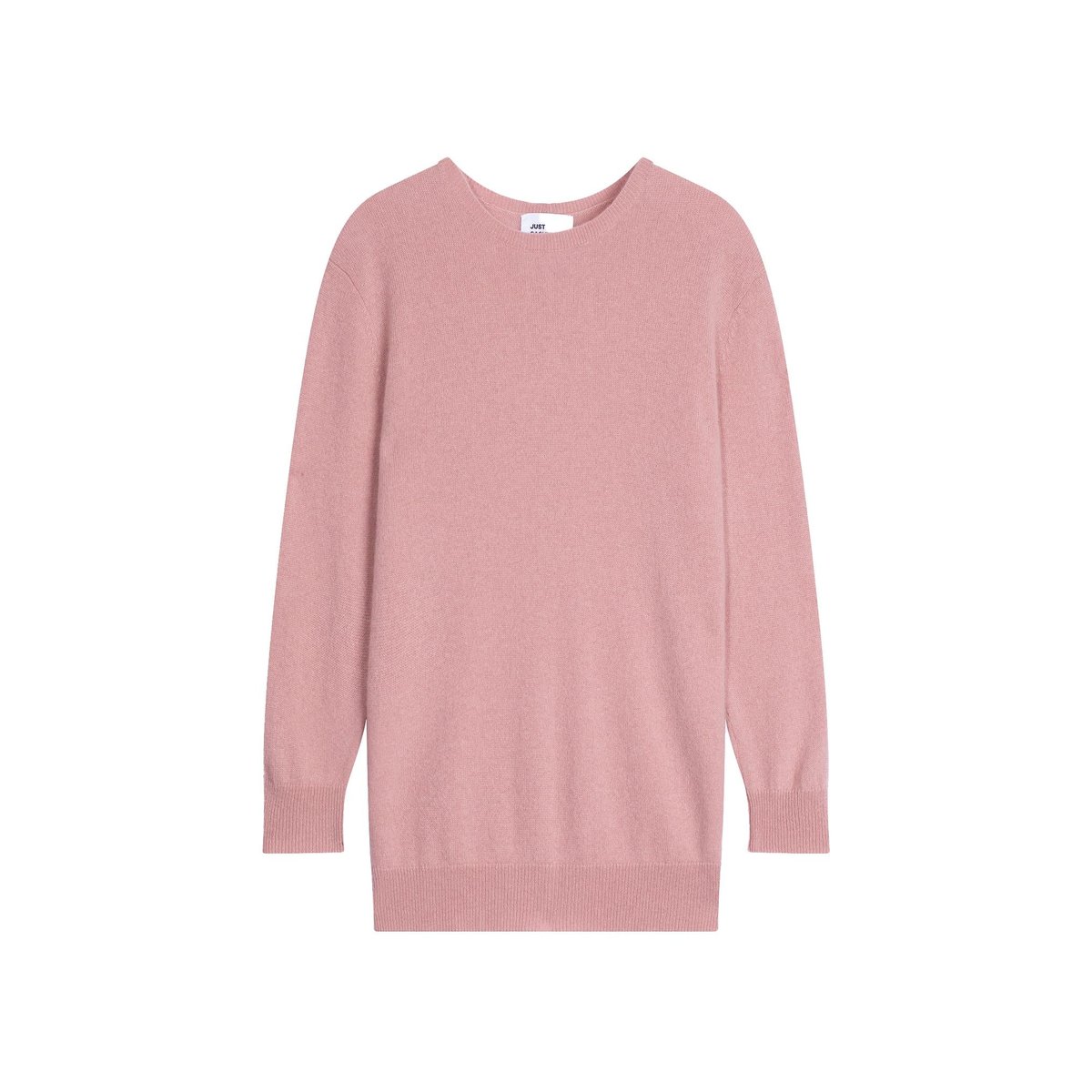 Pull Col Rond Boutonné Dos Bois De Rose Janice rose, JUST CASHMERE