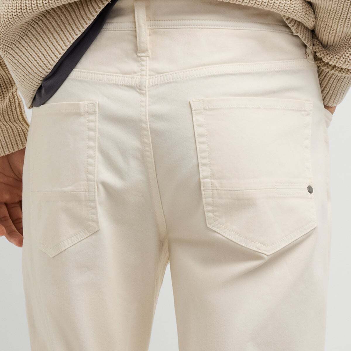 Pantalon Coupe Tapered 5 Poches blanc ivoire, PEPE JEANS