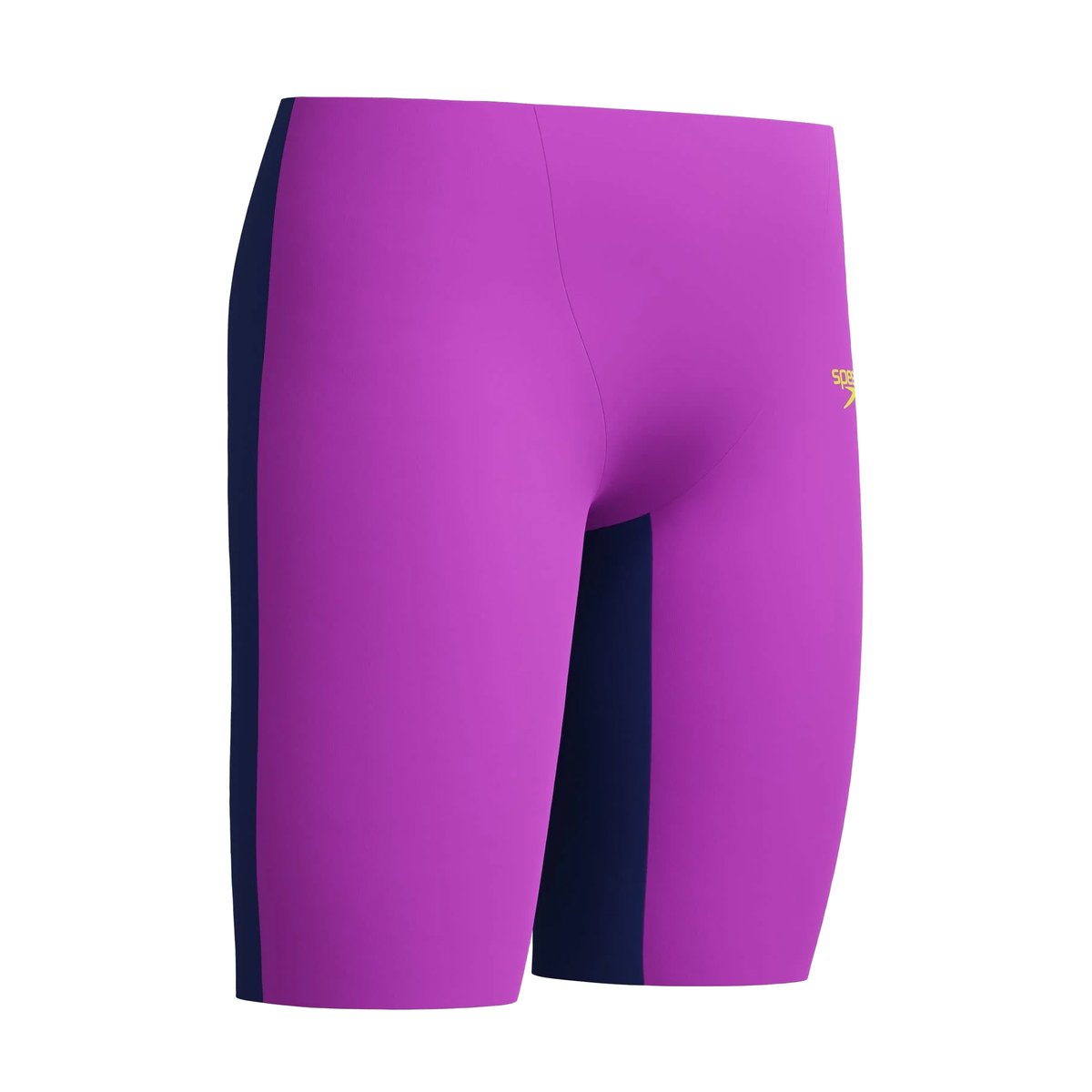 Jammer de natation à taille haute motif/style blocs de couleurs ENDURANCE+ MAX violet / bleu marine, SPEEDO