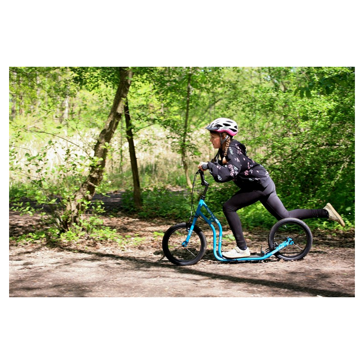 Trottinette flyck turquoise couleur unique, YEDOO