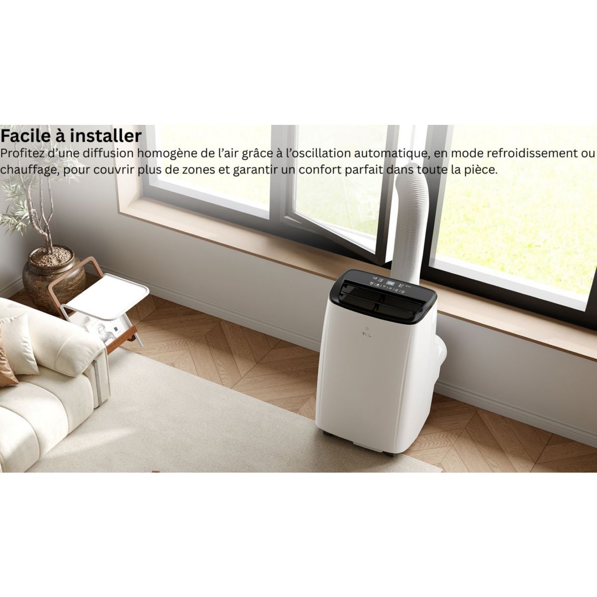 Climatiseur réversible P12P6SW2F couleur unique, TCL