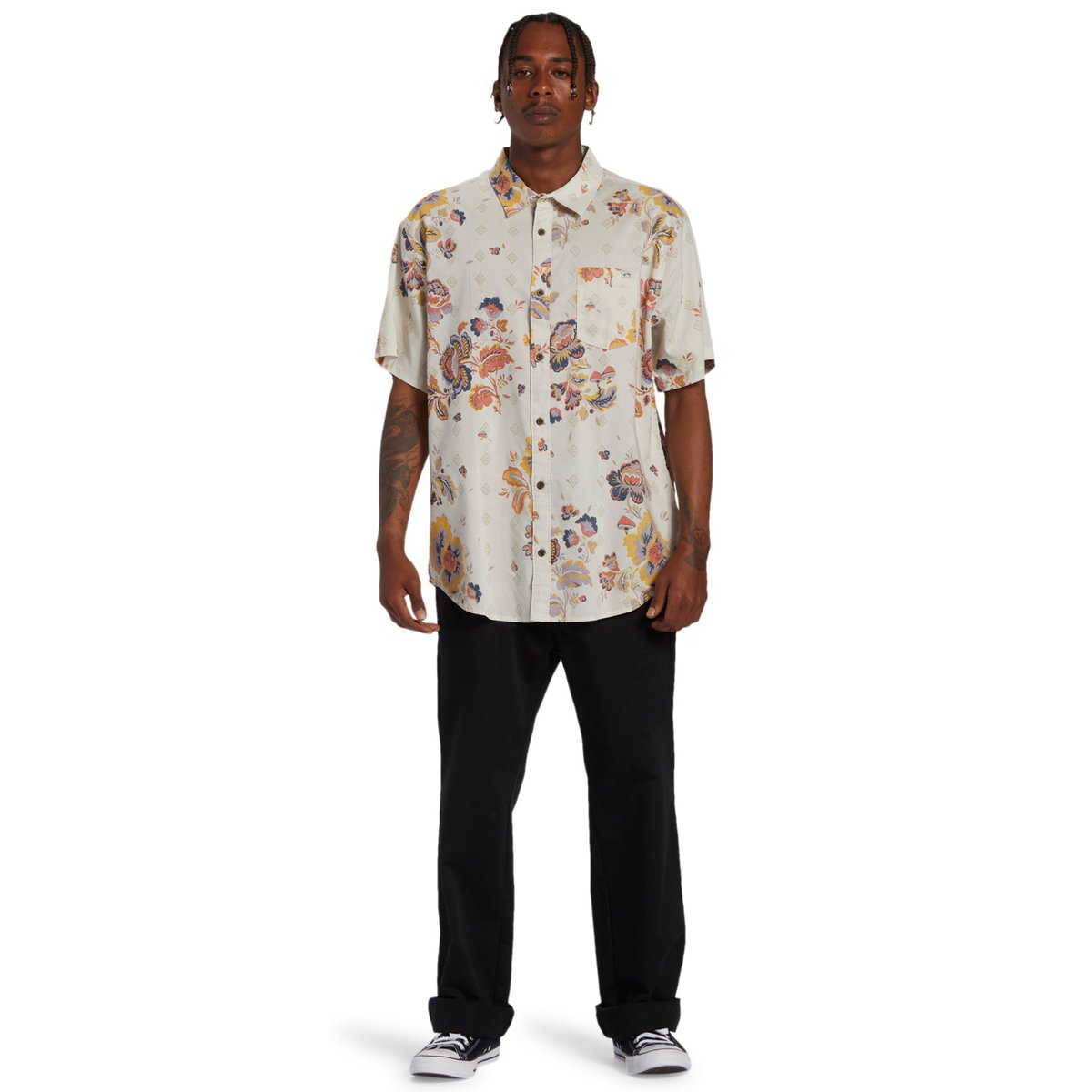 Chemise manches courtes SUNDAYS marron taupe, BILLABONG