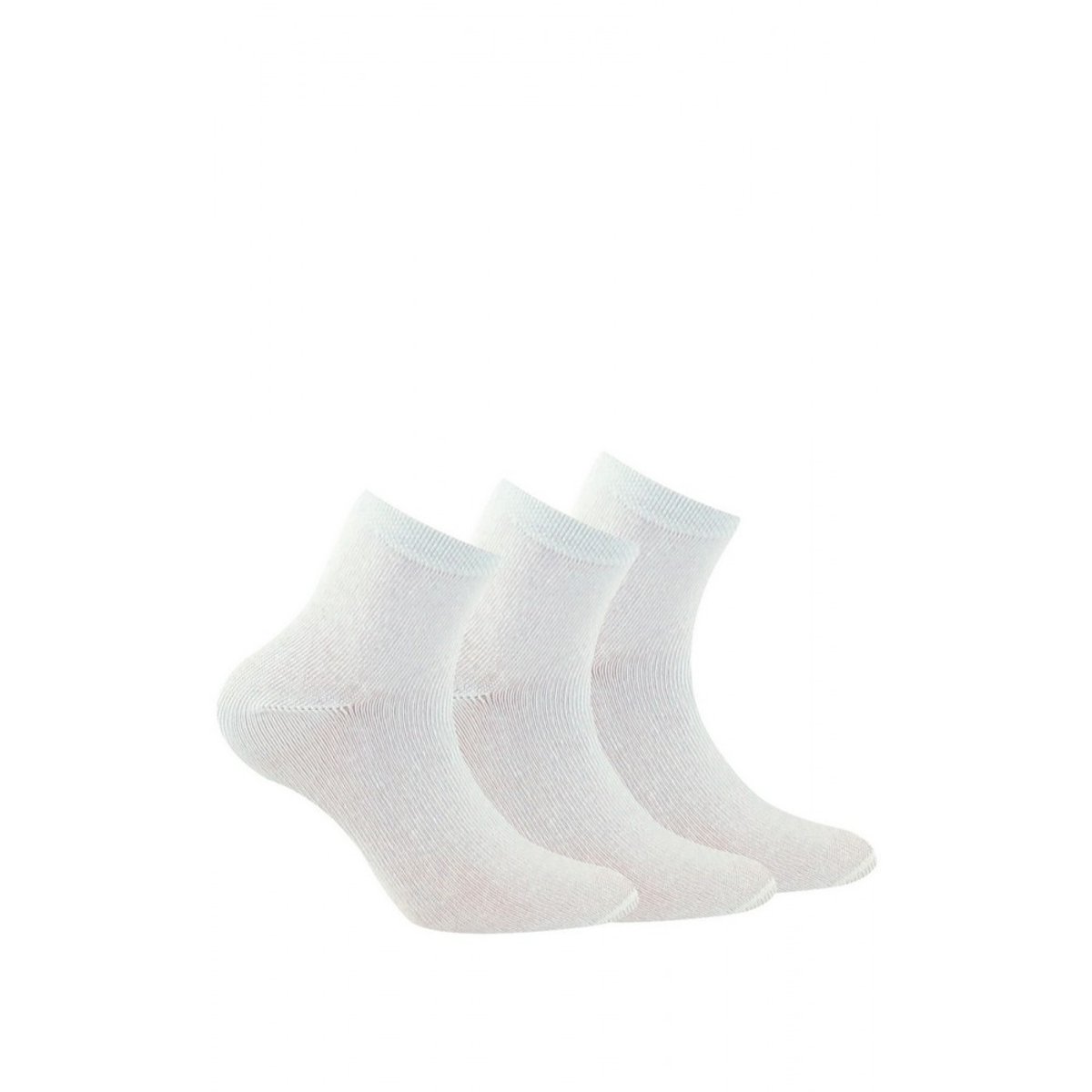 Socquettes pour enfant en lot de 3 blanc, KINDY