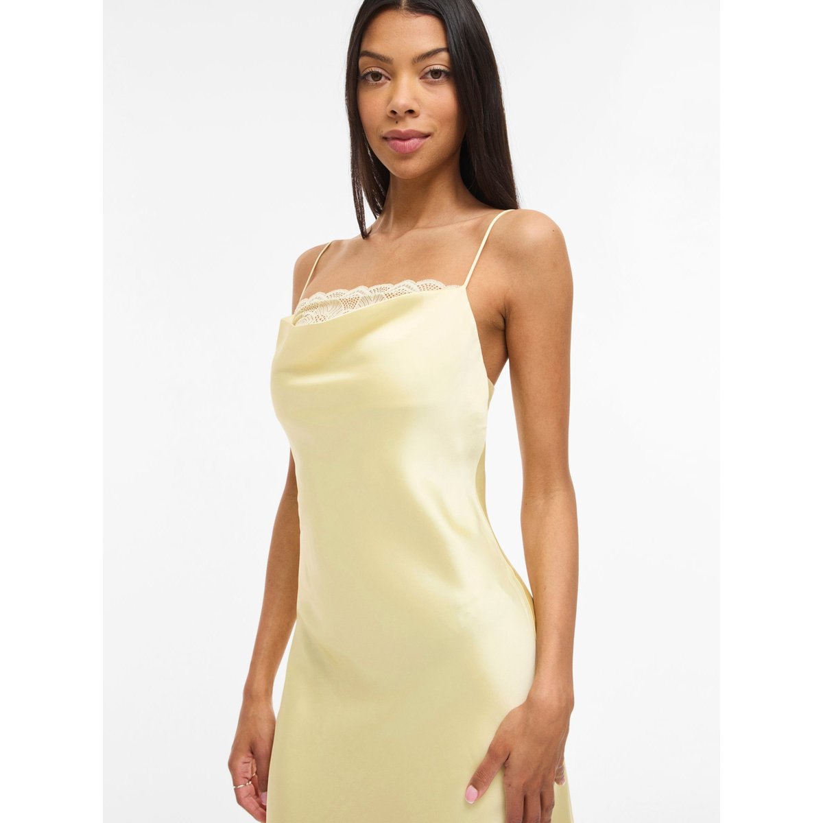 Robe Longue pastel yellow, VILA