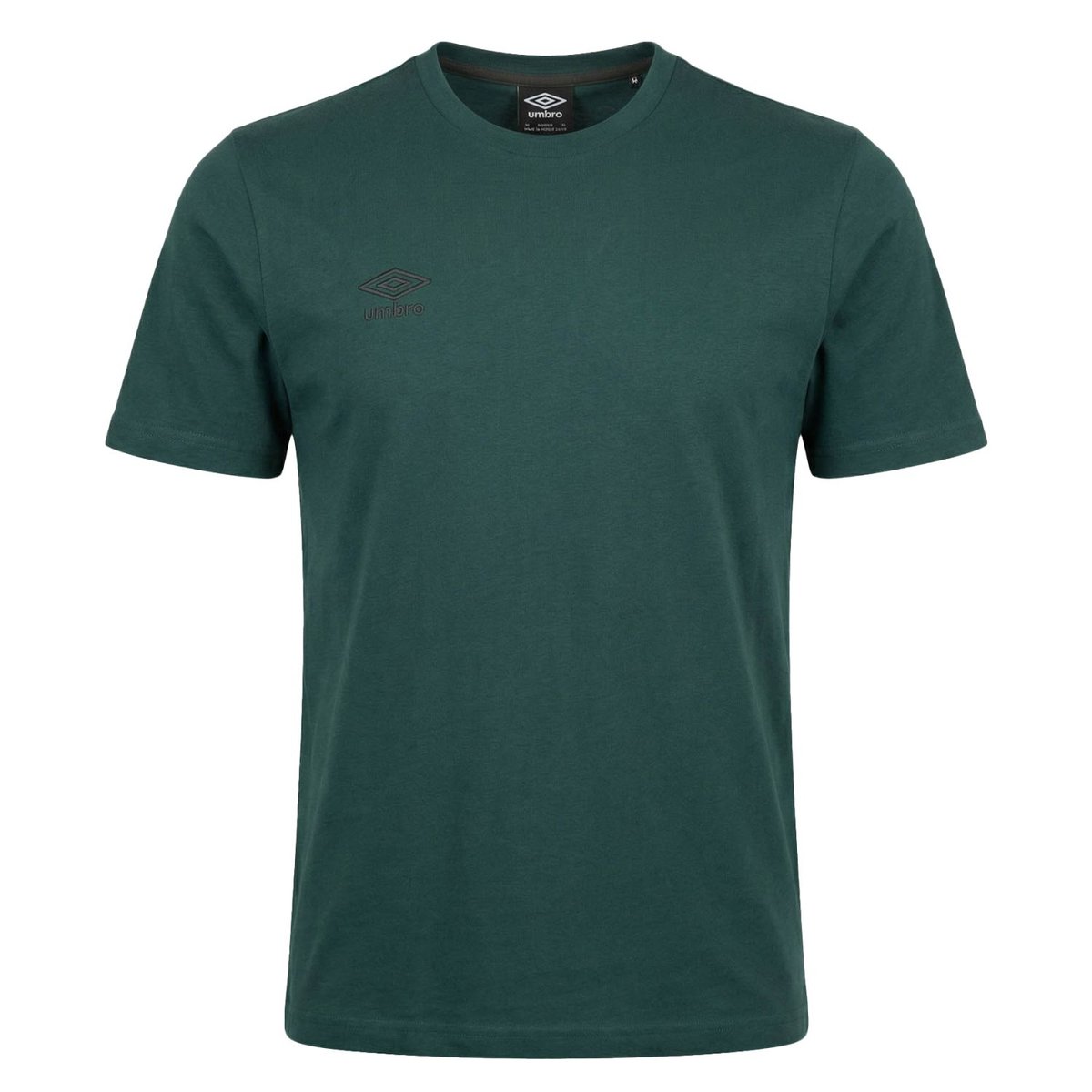Tee shirt coton 160GSM vert sapin/noir, UMBRO