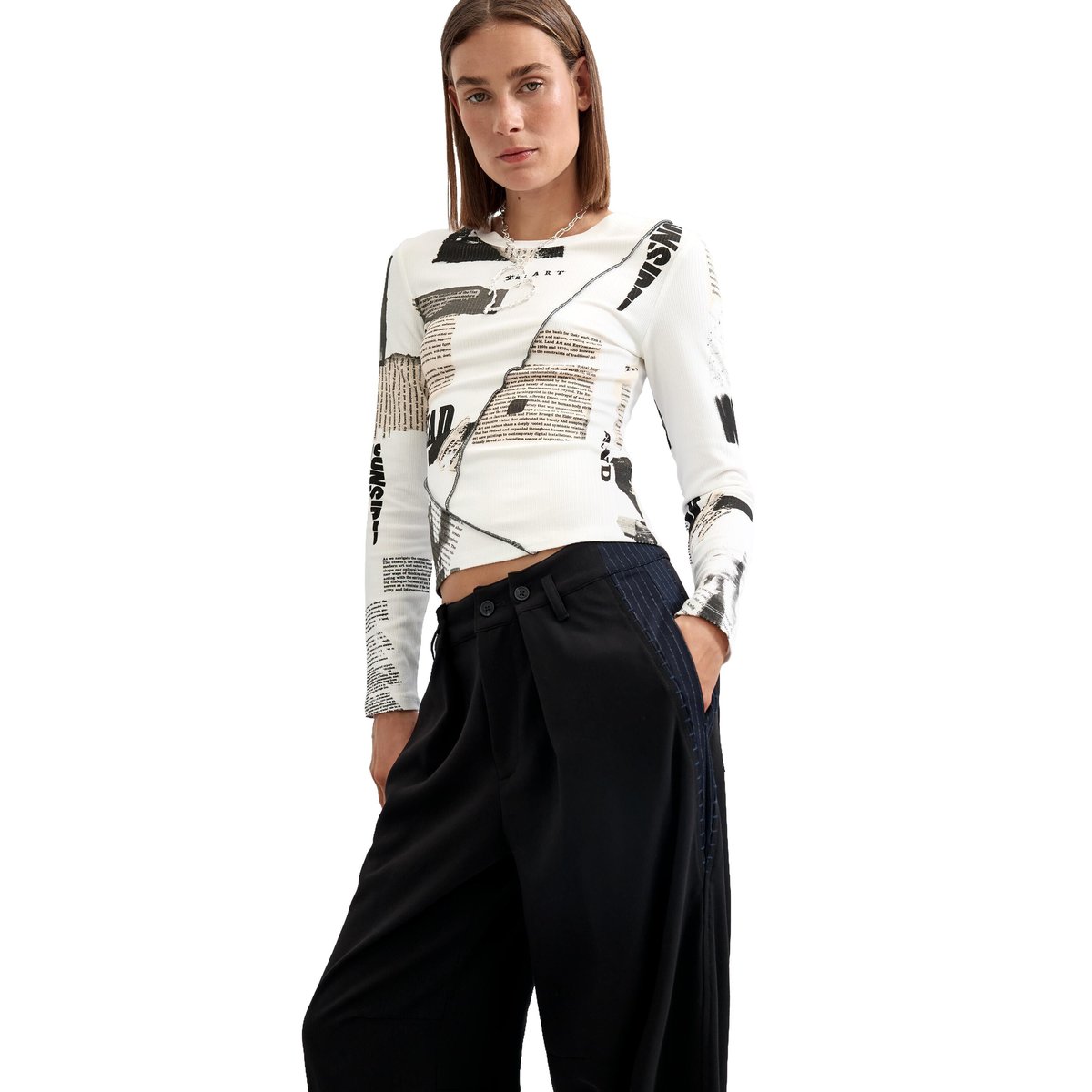 PANTALON LONG DROIT noir, DESIGUAL