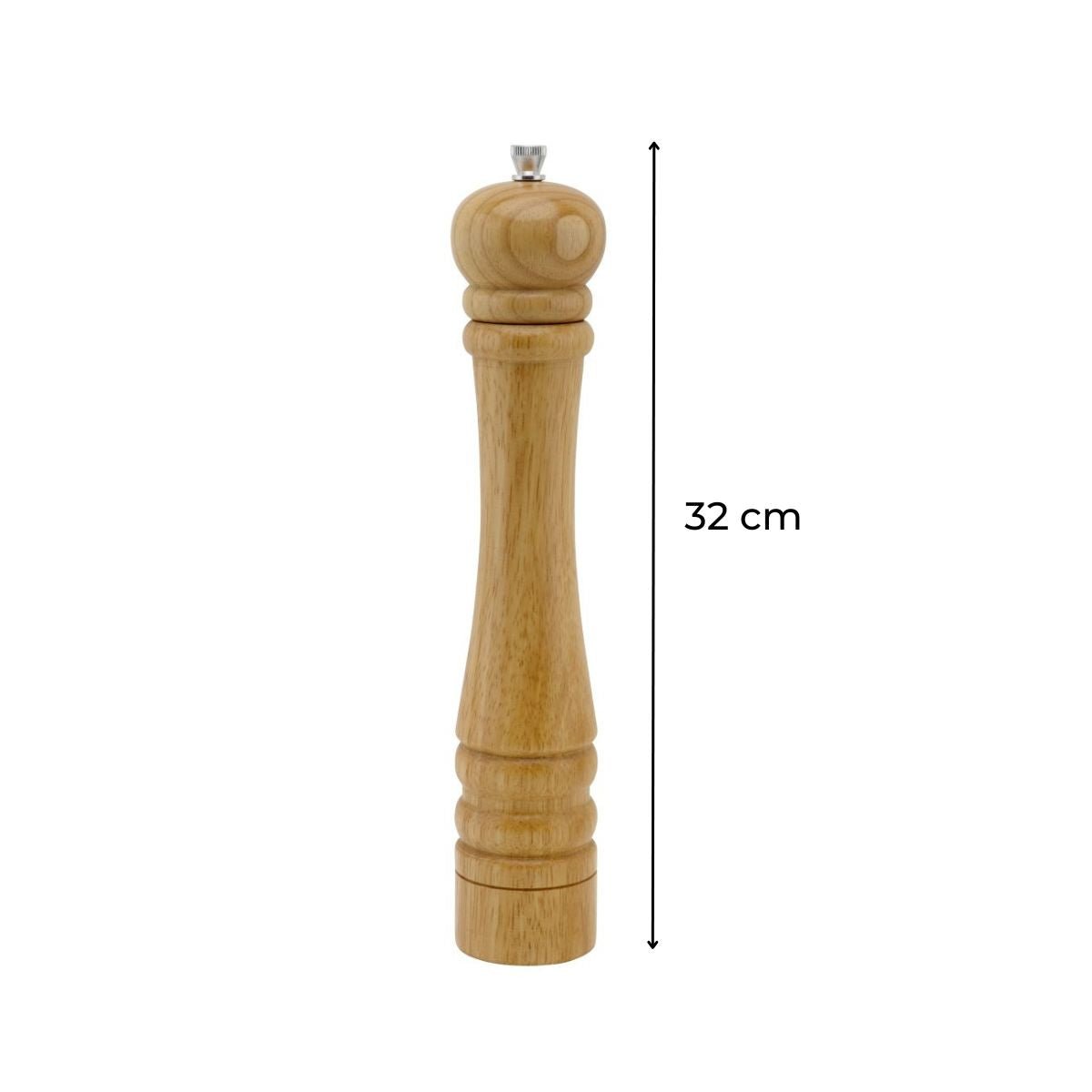 Ensemble de 2 Moulins à poivre manuel couleur bois 32 cm Divers bois brun, FM PROFESSIONAL