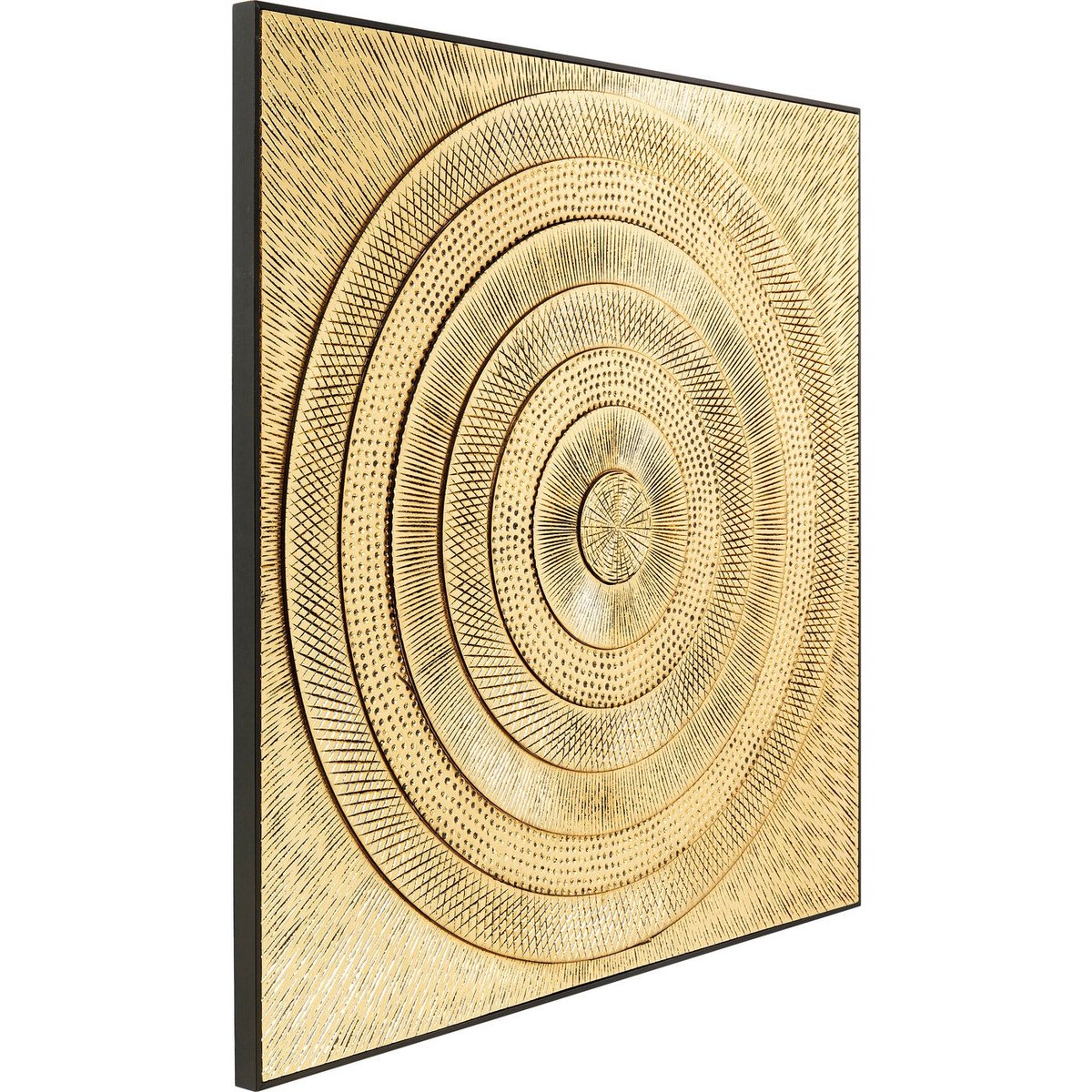 Tableau cercles en relief, ART CIRCLE or, KARE DESIGN