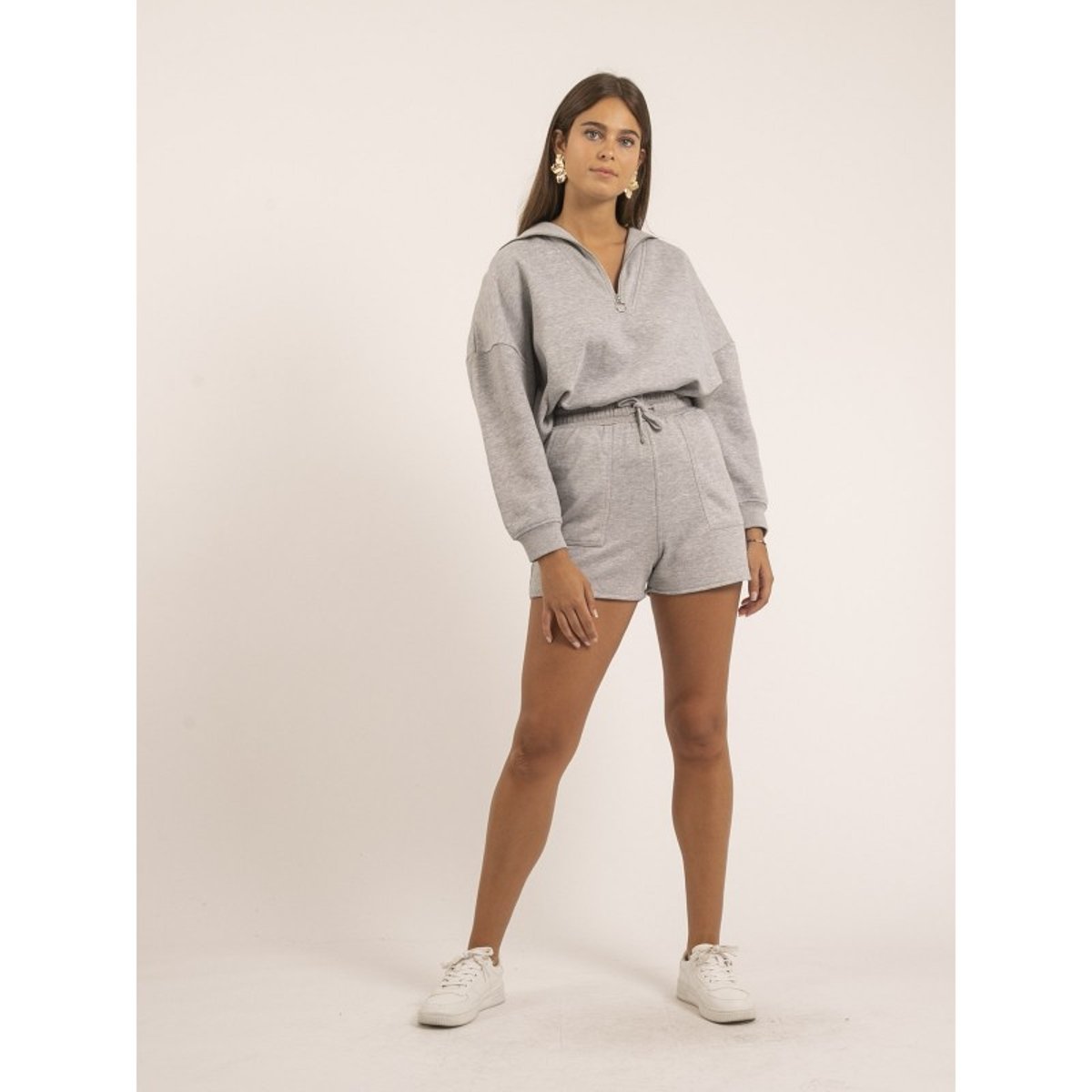 Short Molleton Xonara gris, DONA LISA